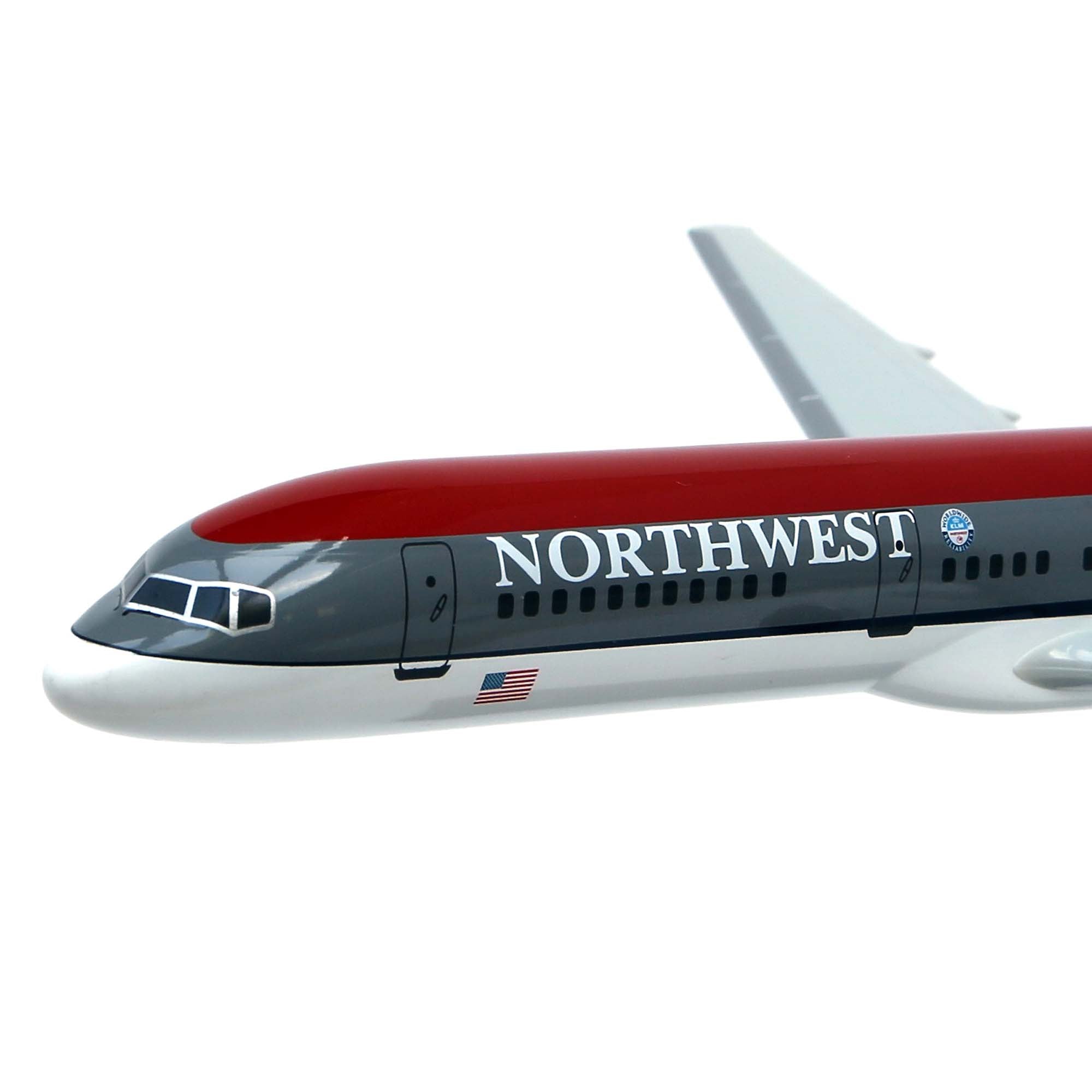 B757-200 Northwest aircraft model - 1/200th scale plastic