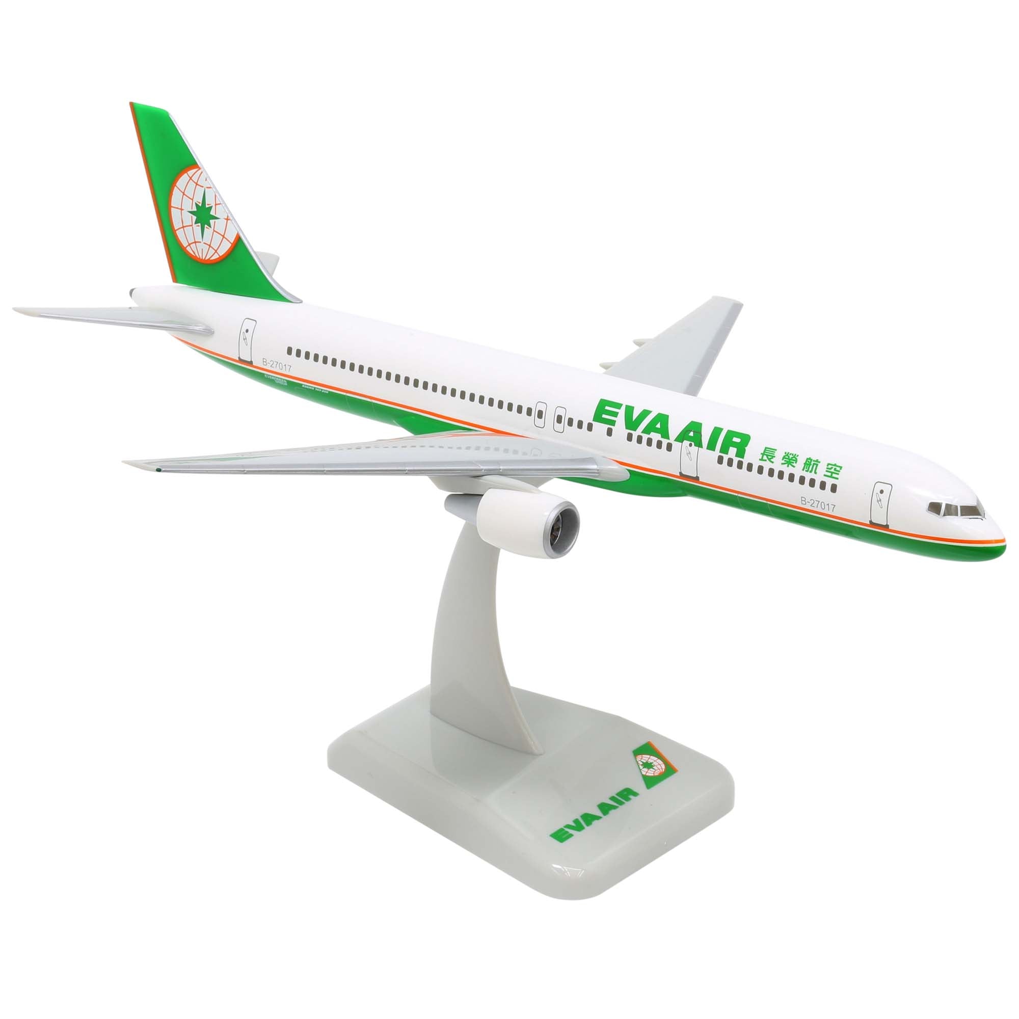 Eva Air B757-200 aircraft model - 1/200th scale plastic