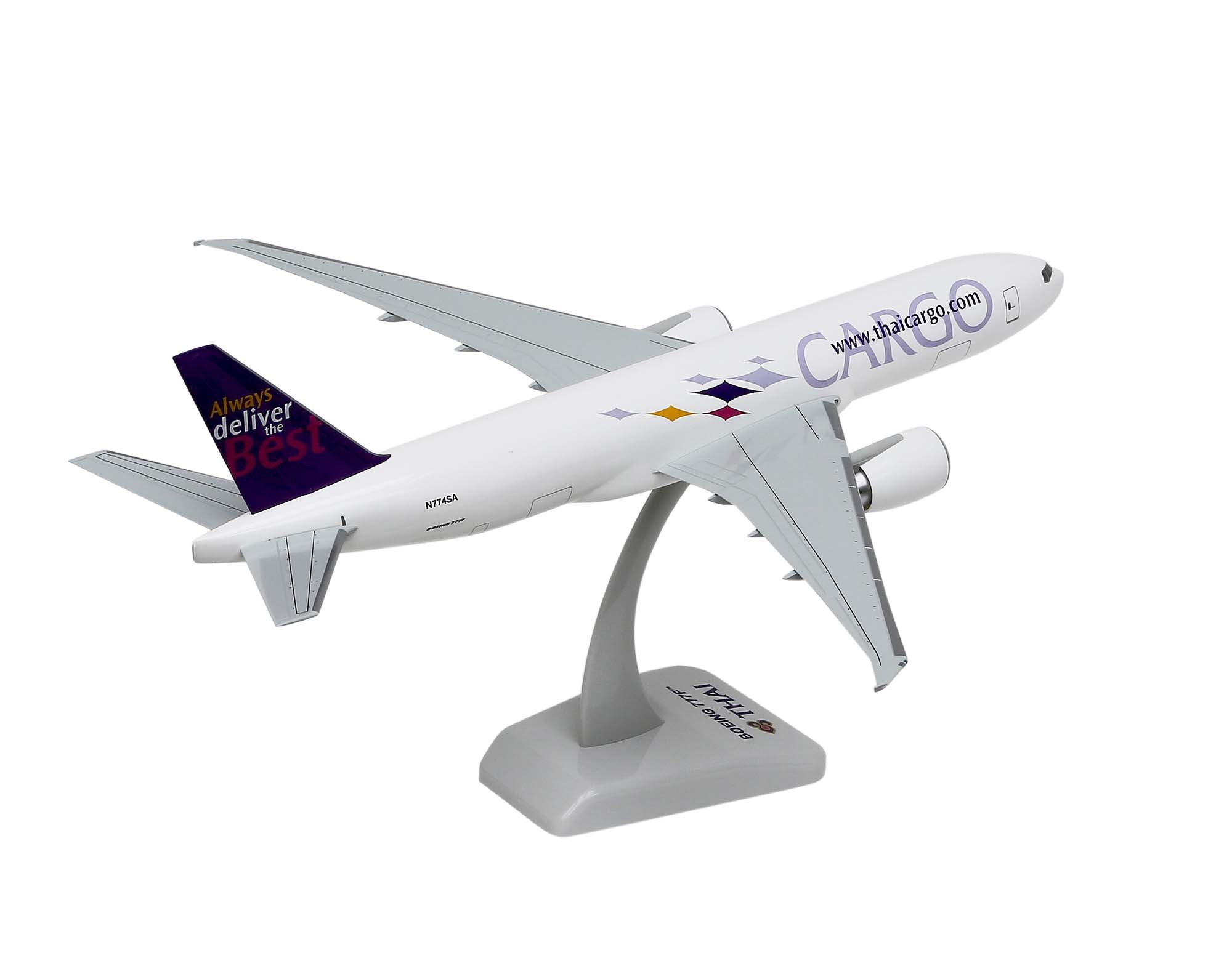 Thai Airways B777-200F aircraft model - 1/200th scale plastic