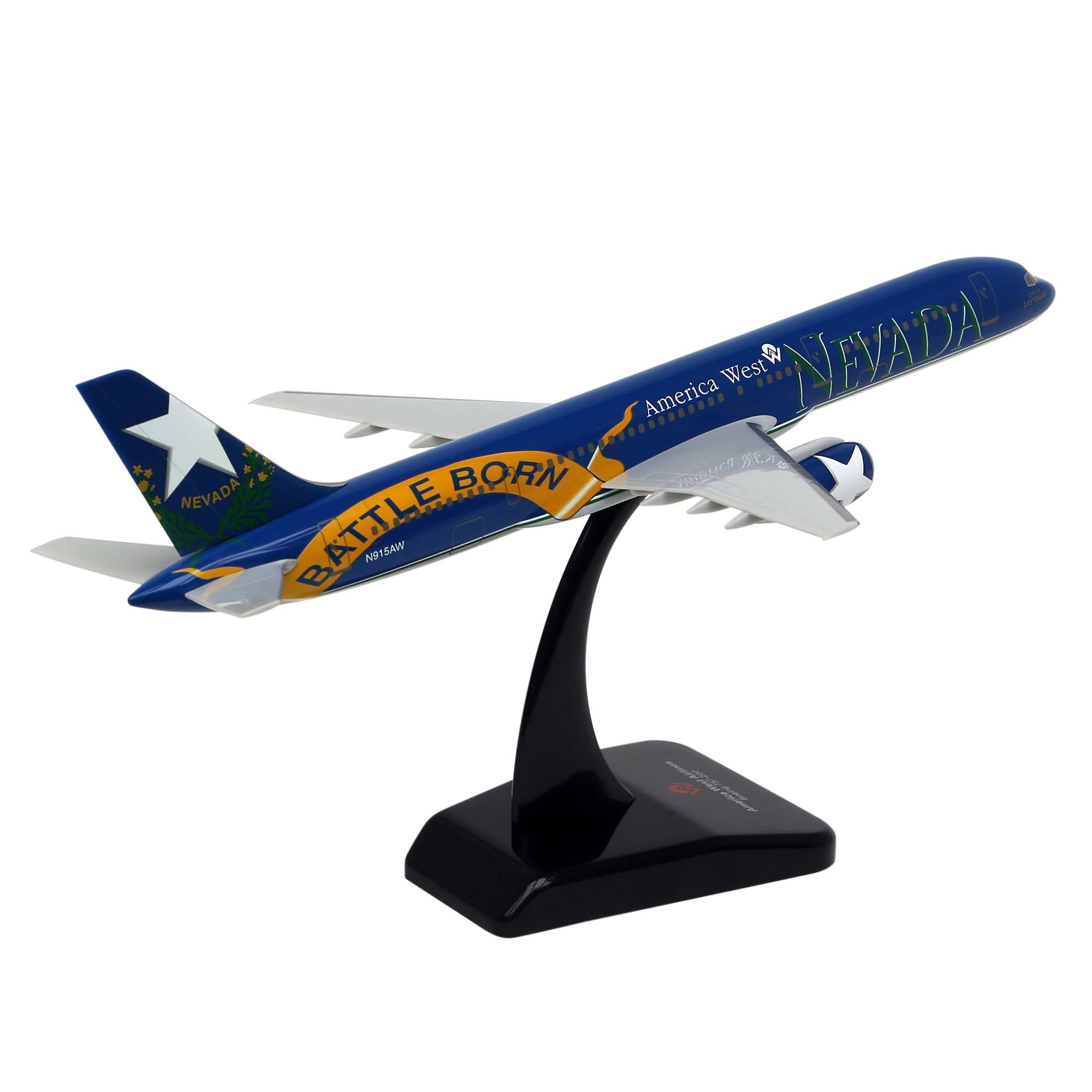 B757-200 America West Nevada aircraft model - 1/200th scale plastic
