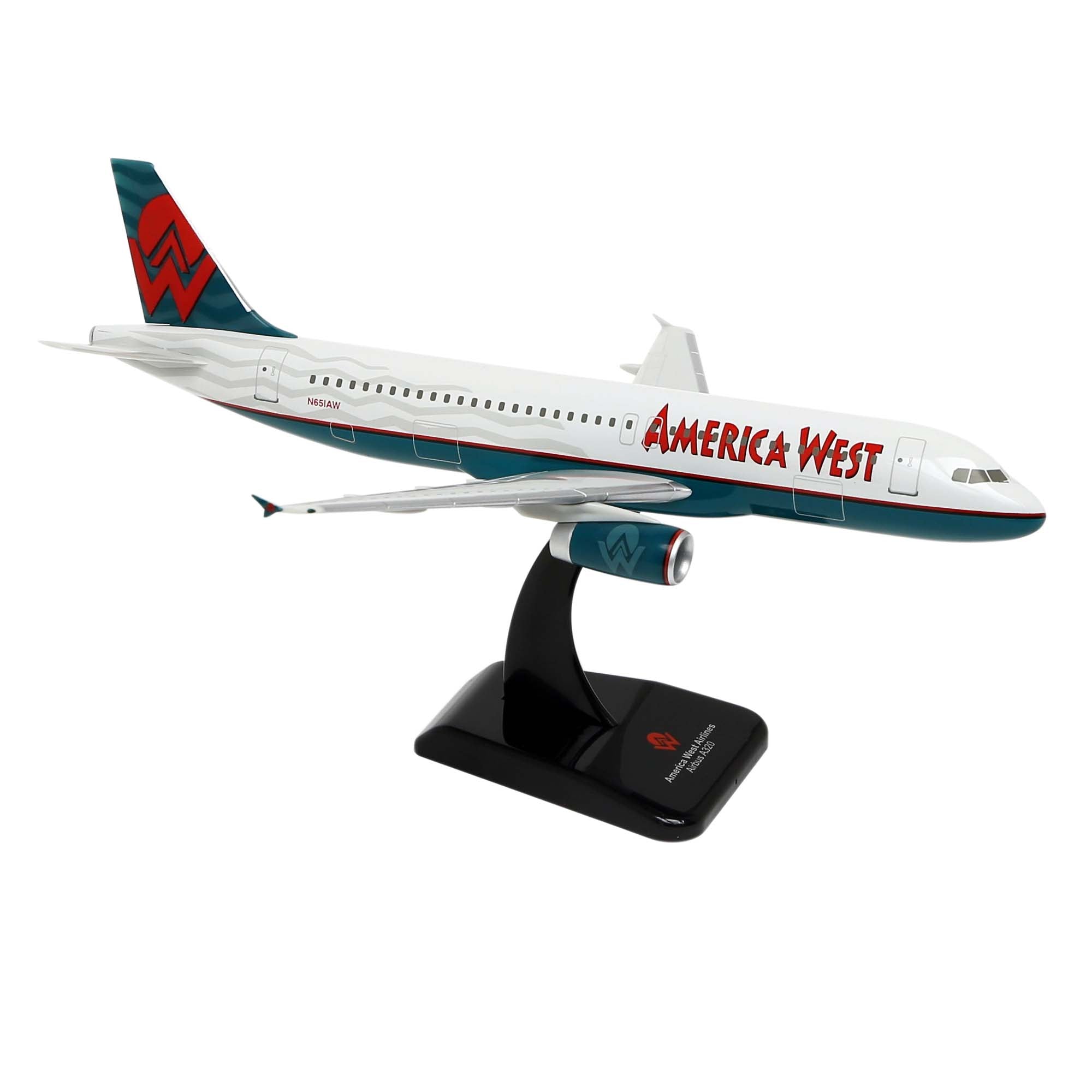 A320-200 America West aircraft model - 1/200 plastic