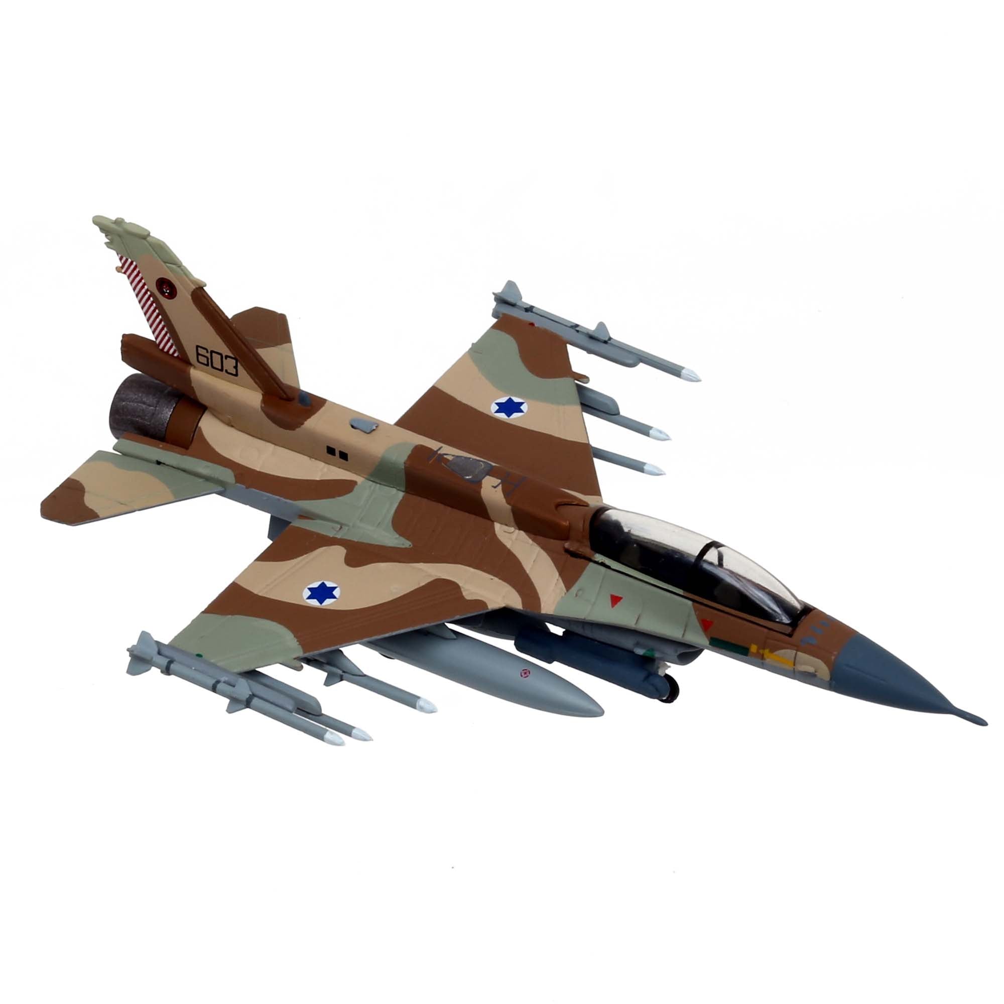 Israeli Air Force F-16D aircraft model - 101 Squadron - metal 1/200