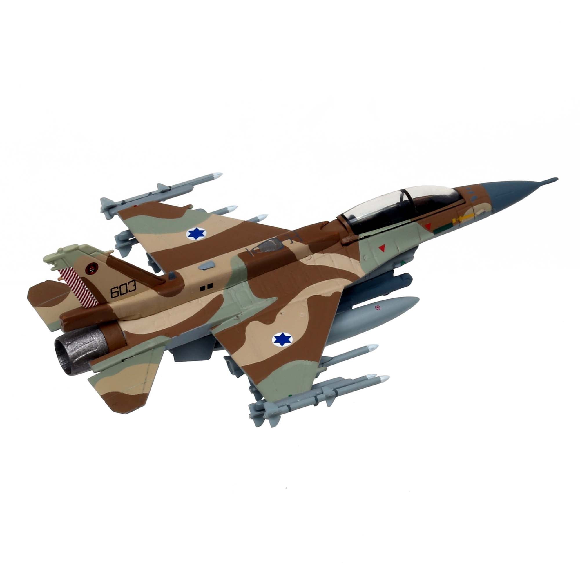Israeli Air Force F-16D aircraft model - 101 Squadron - metal 1/200