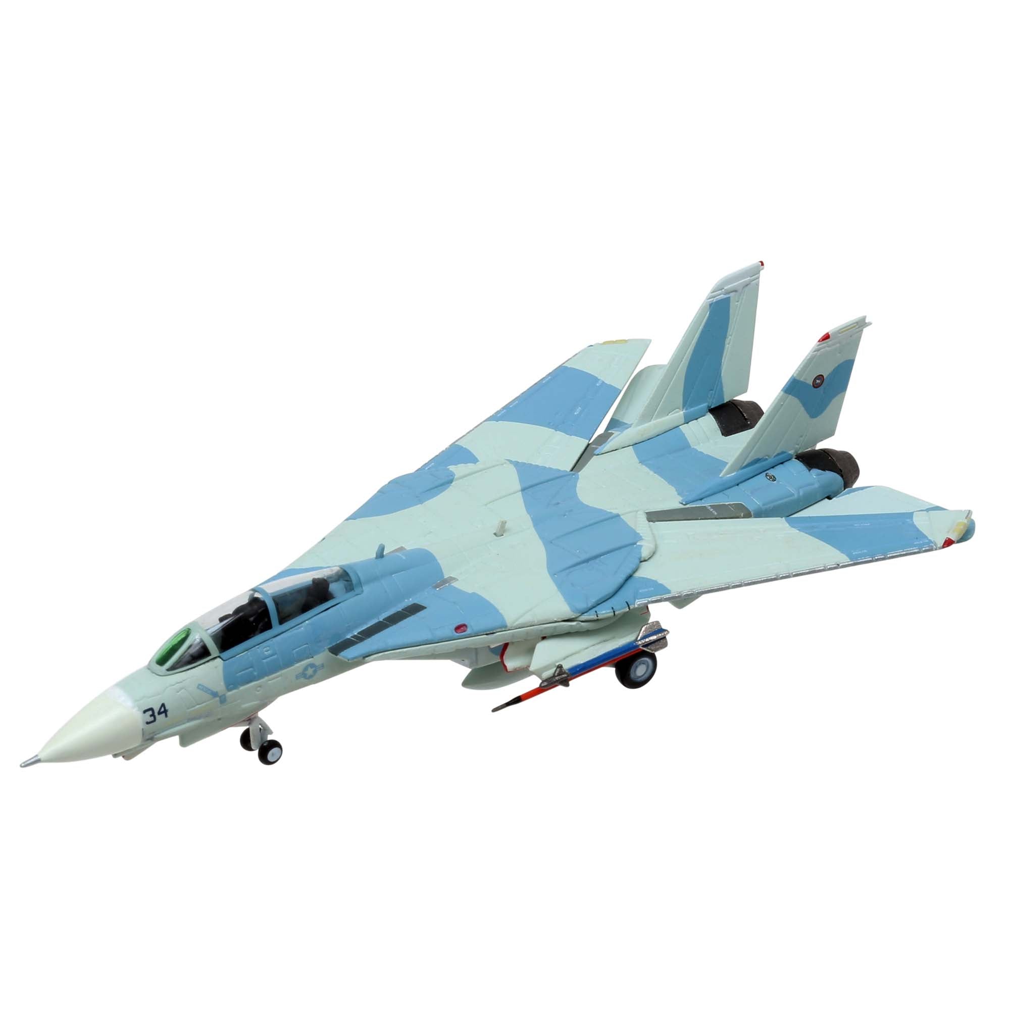 F-14A US Navy Naval Fighter Weapon School aircraft model - NAS Miramar CA - TOPGUN IRANIAN IRIAF Scheme - metal 1/200th