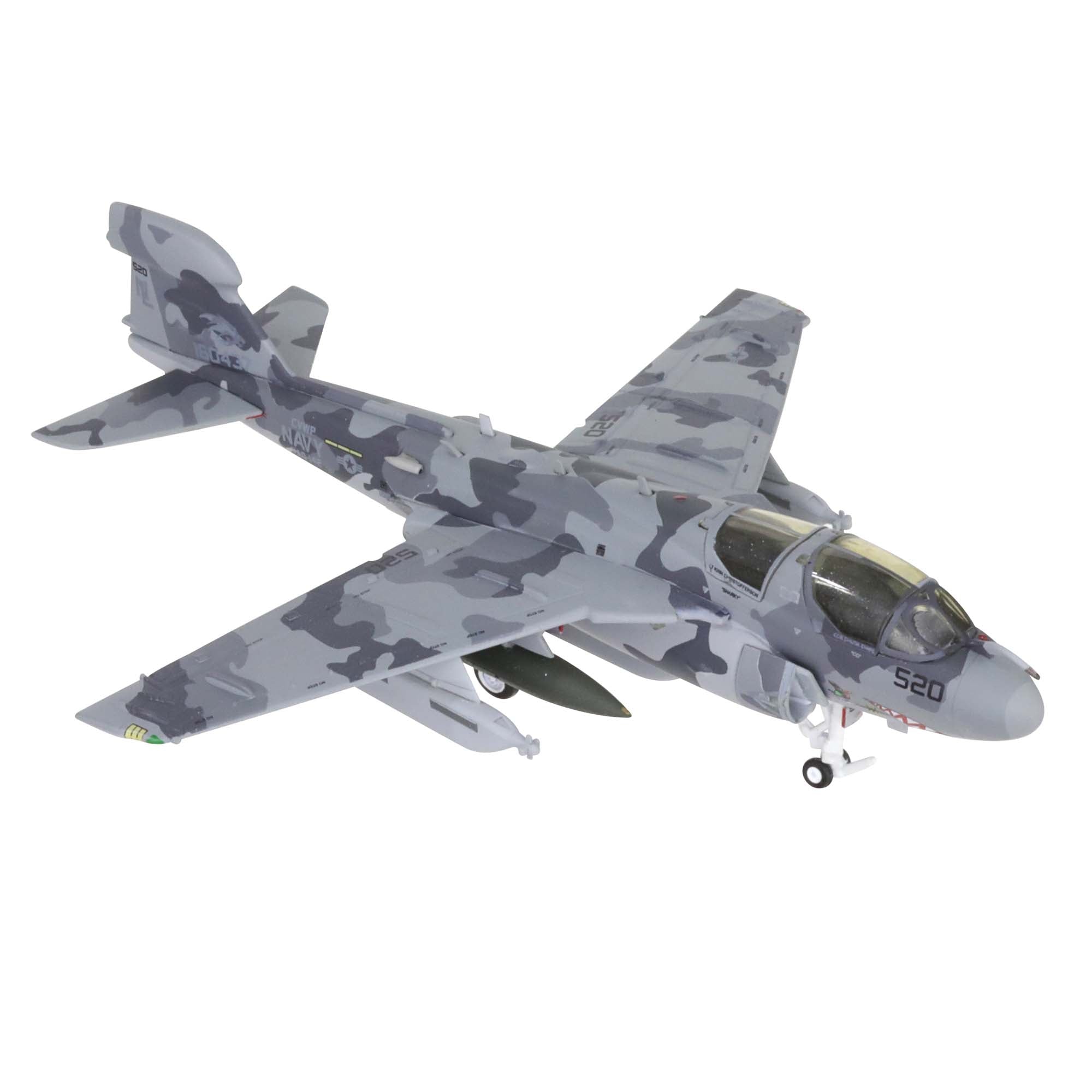 EA-6B US Navy VAQ-142 The Gray Wolves aircraft model - metal 1/200