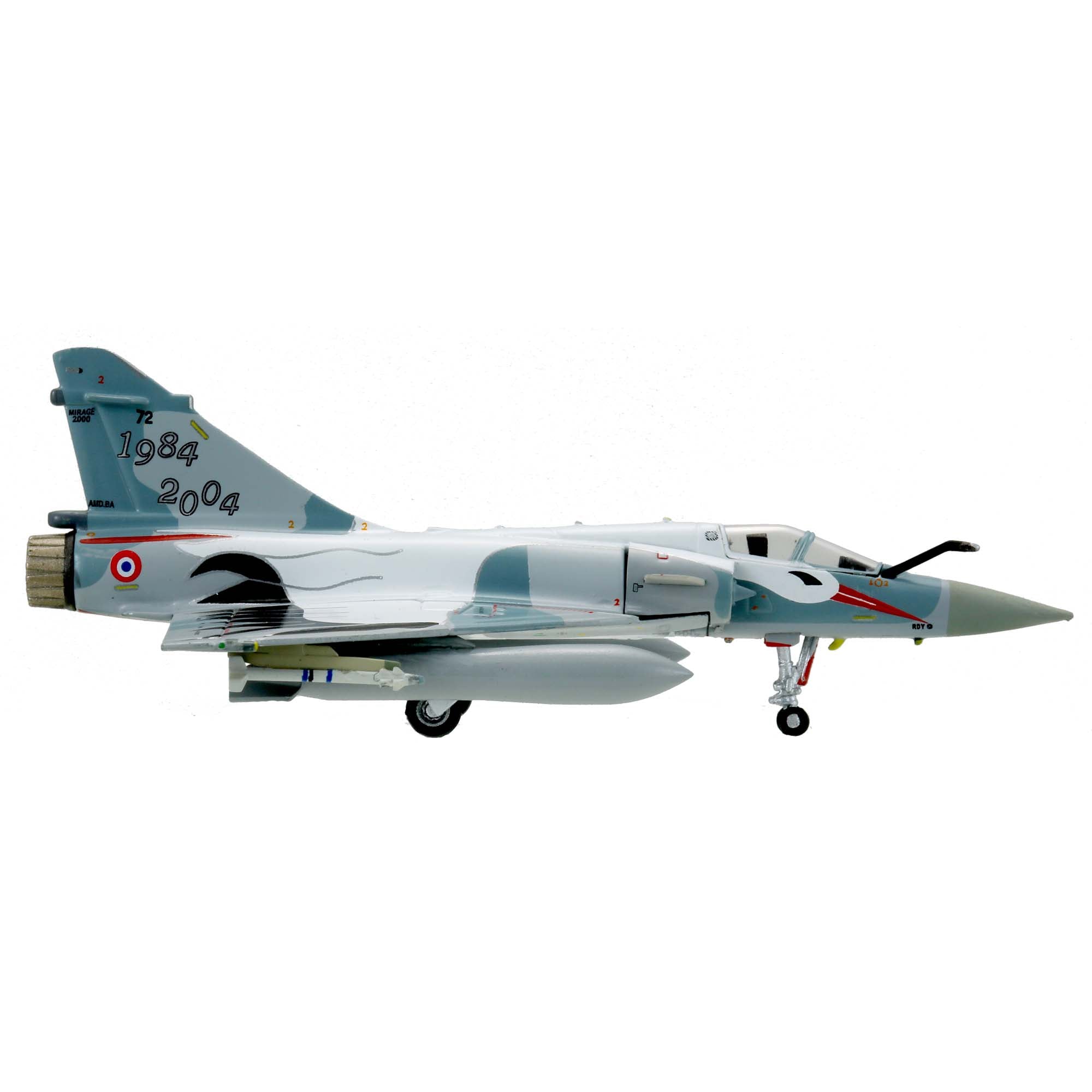 Mirage 2000-5 Cigognes 2004 aircraft model - 1/200th scale metal