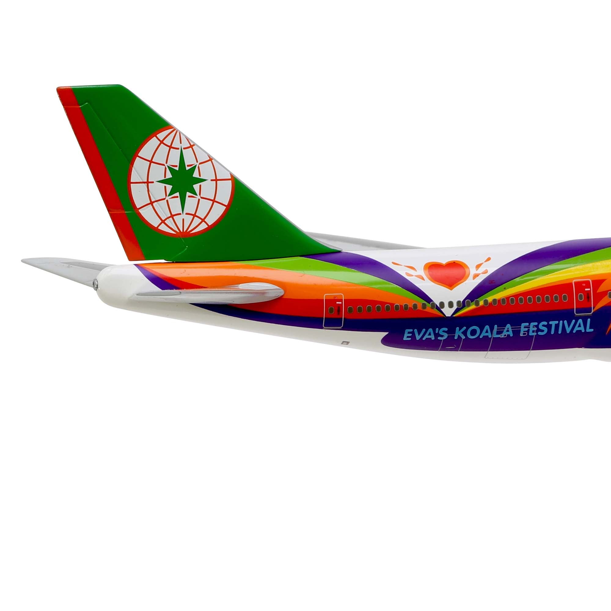 B747-400 EVA Koala aircraft model - metal 1/300