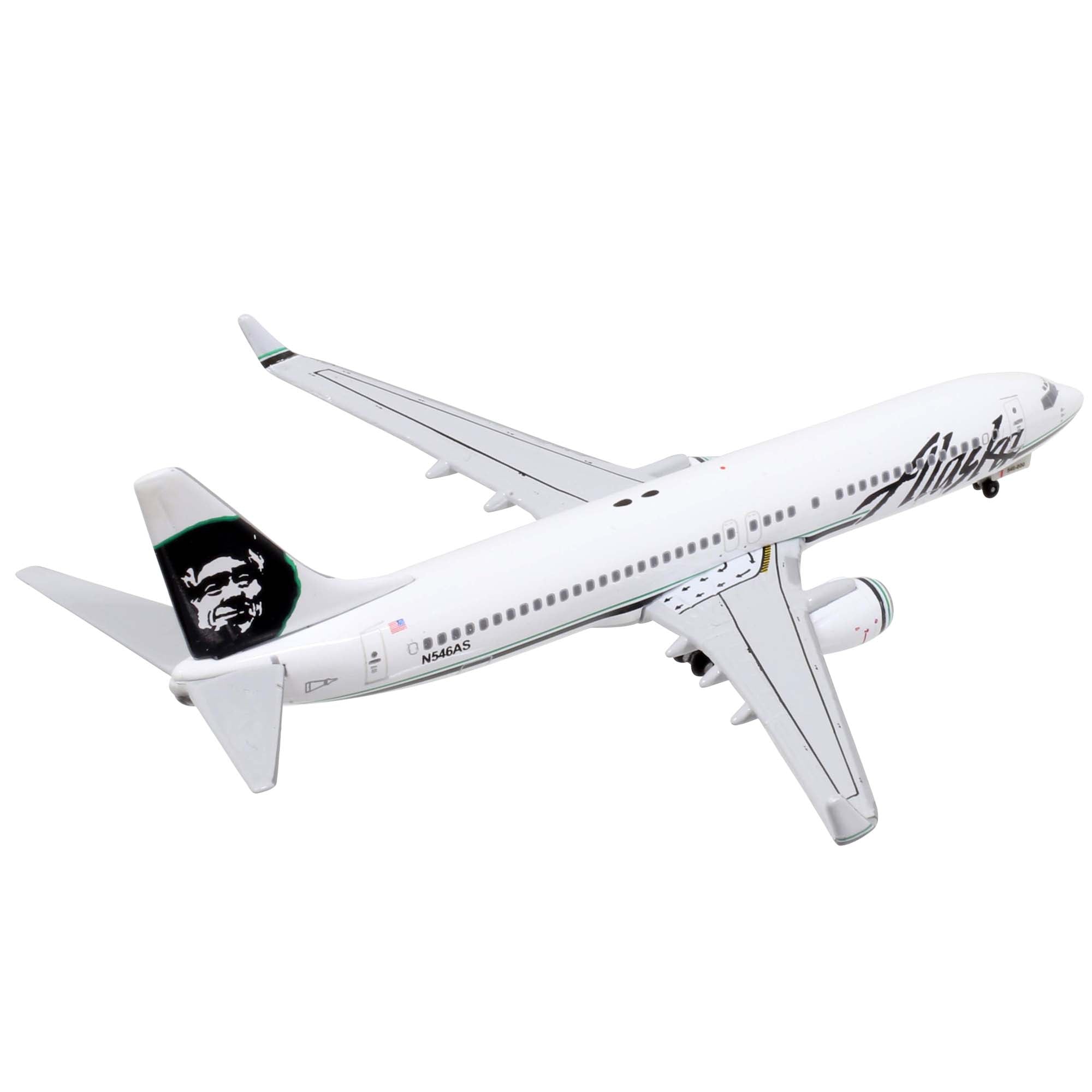 Kit 2 maquettes avion B737-700/800 Alaska - métal 1/400e