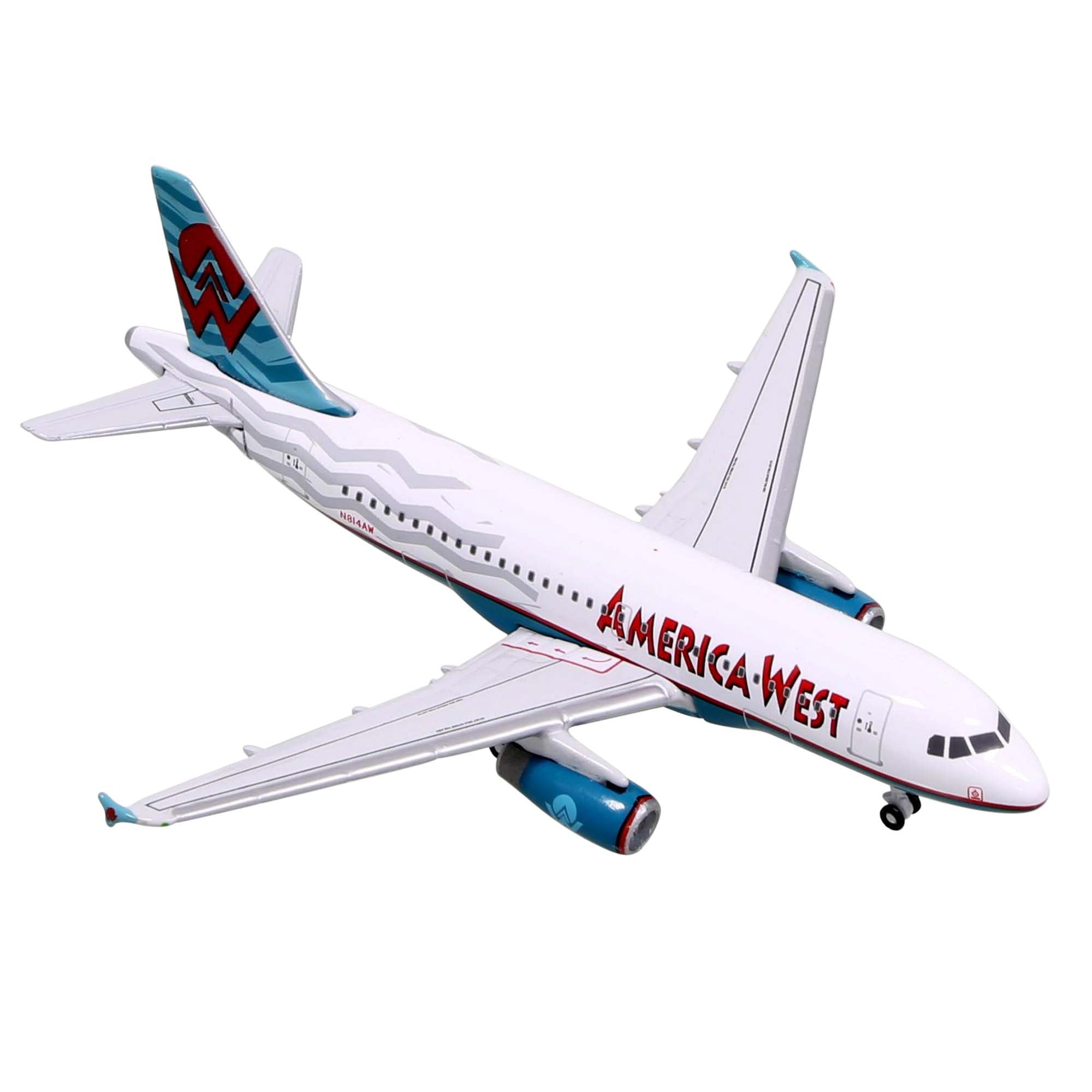 Maquette avion A319 America West - métal 1/400e
