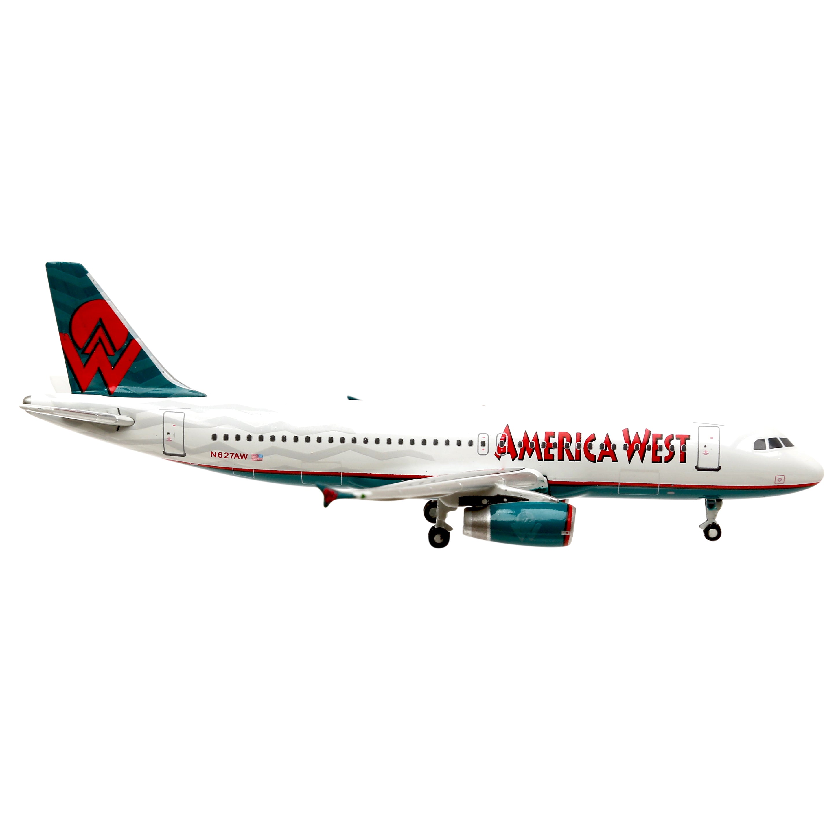 Maquette avion A320-200 America West - métal 1/400e