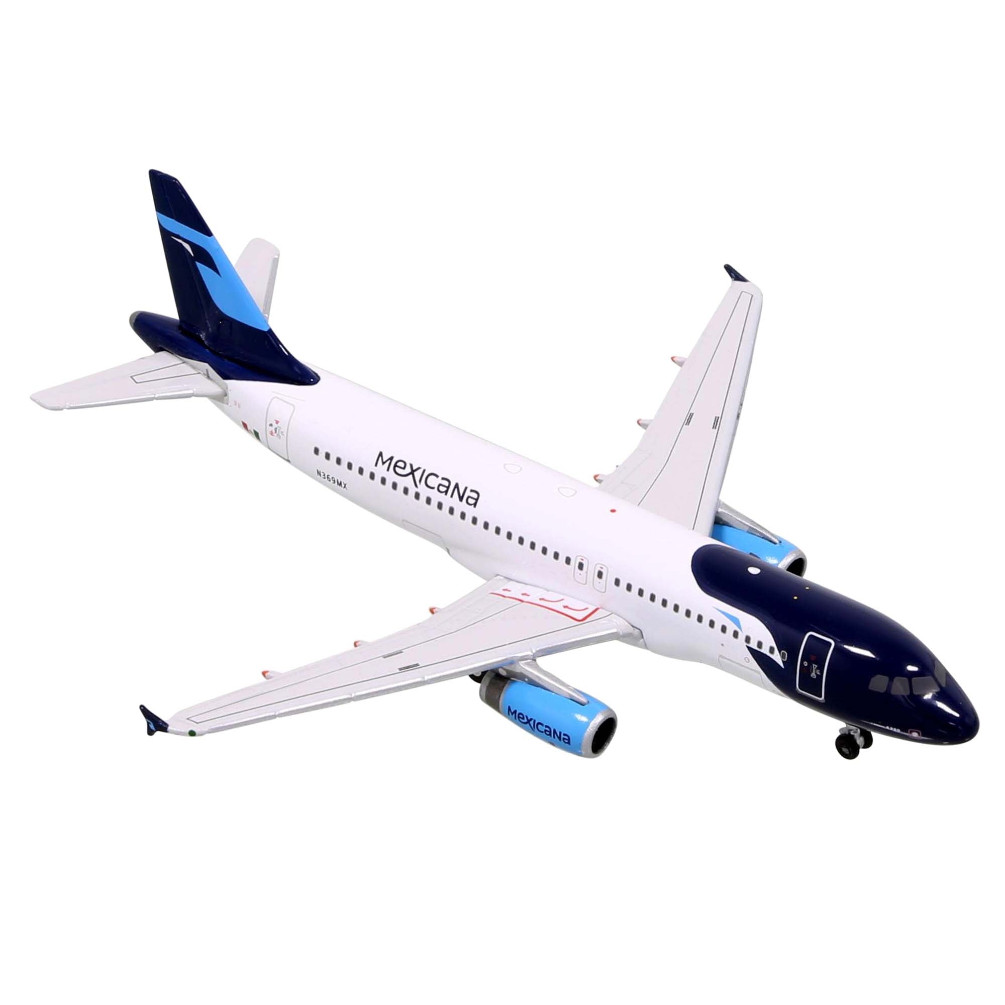 Maquette avion A320 Mexicana - métal 1/400e