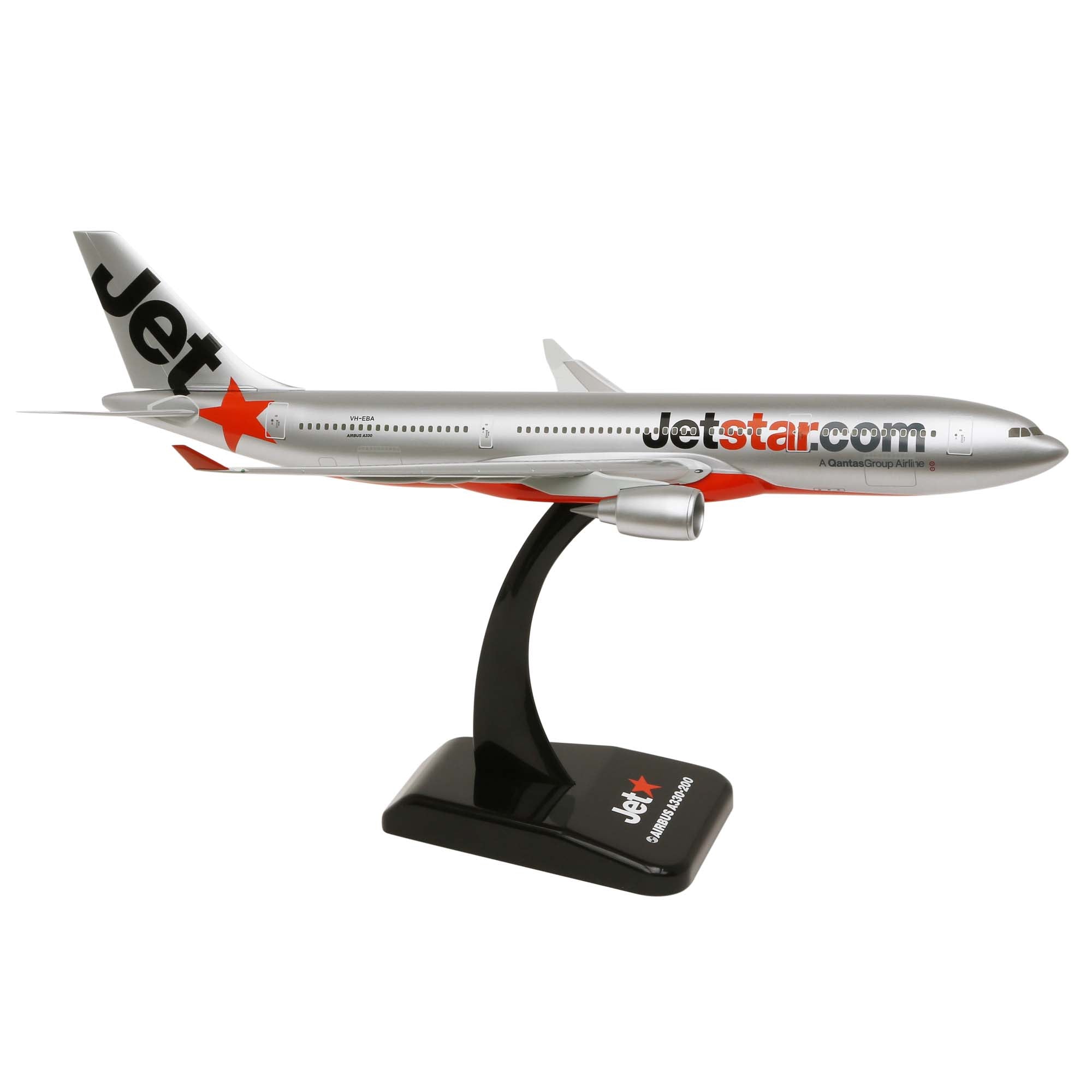 A330-200 Jetstar model airplane with landing gear - 1/200th scale plastic