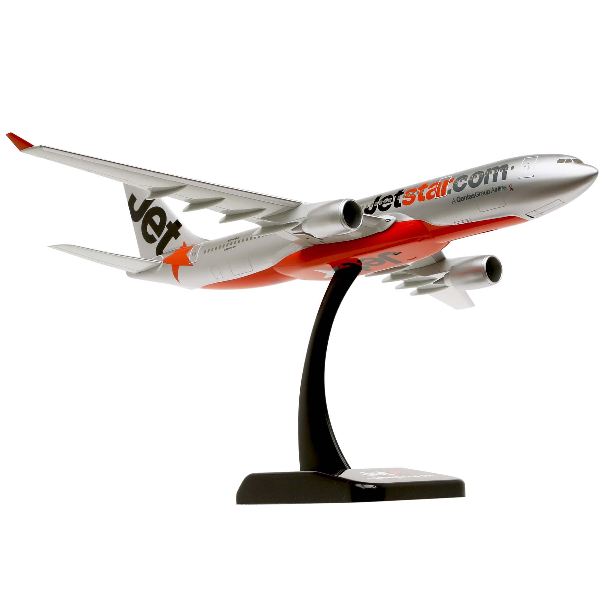 A330-200 Jetstar model airplane with landing gear - 1/200th scale plastic