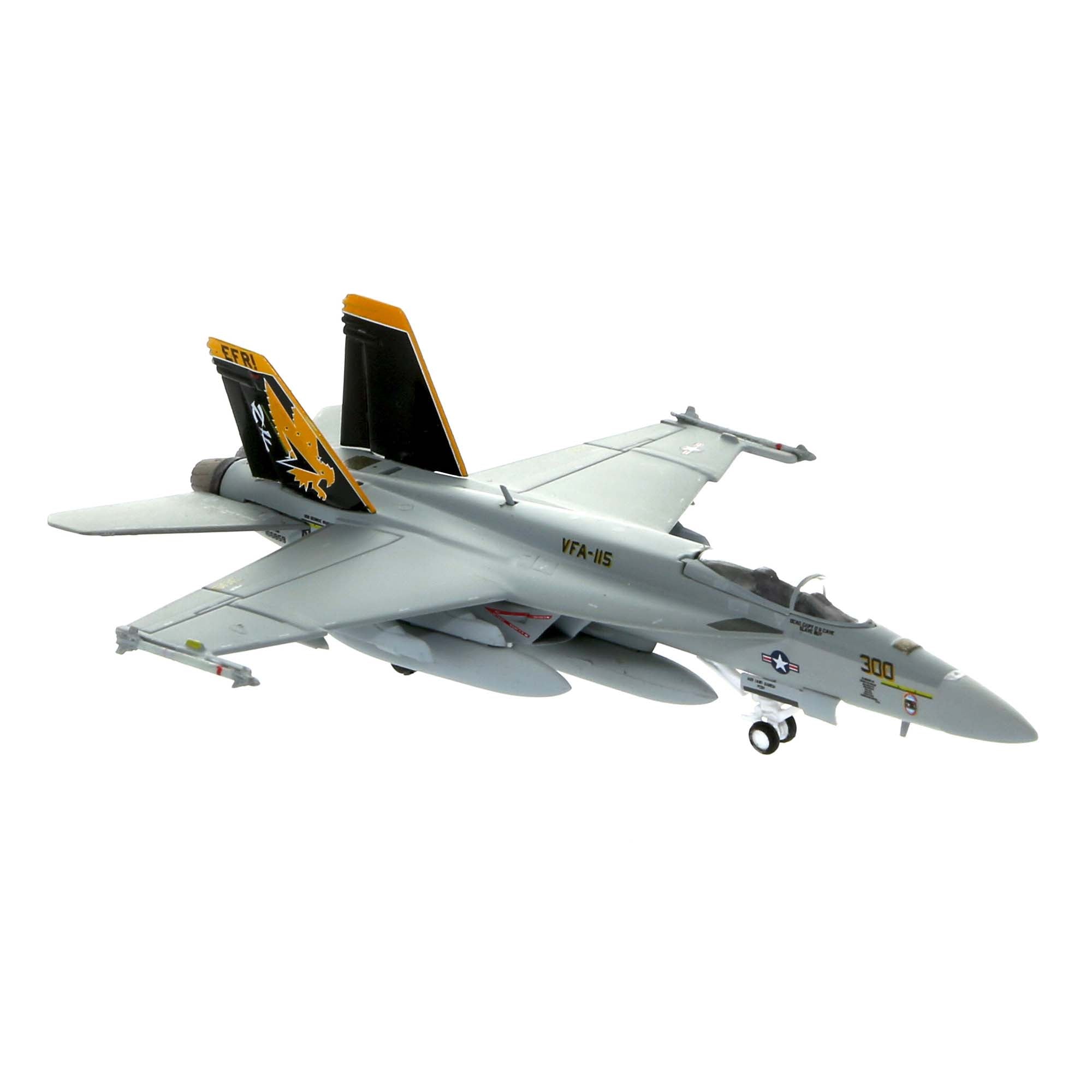 F/A-18E US Navy VFA-115 Eagles CVW-5 aircraft model - metal 1/200