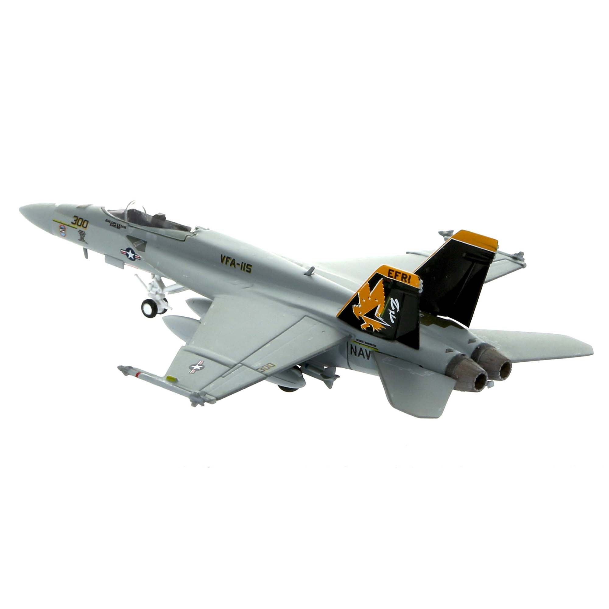 F/A-18E US Navy VFA-115 Eagles CVW-5 aircraft model - metal 1/200