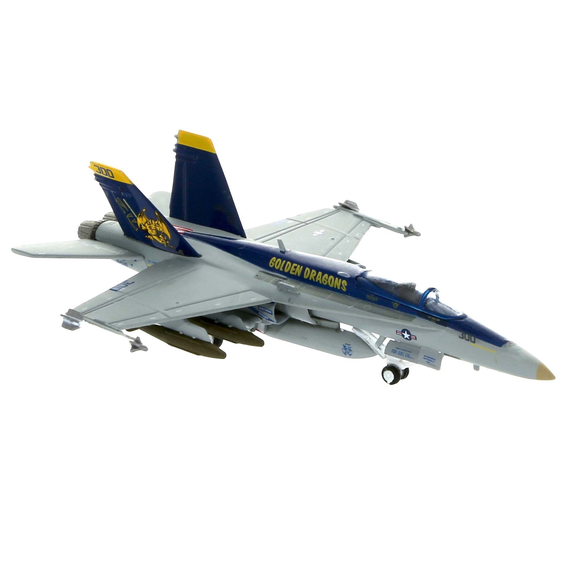 F/A-18C US Navy VFA-192 Golden Dragons aircraft model - metal 1/200