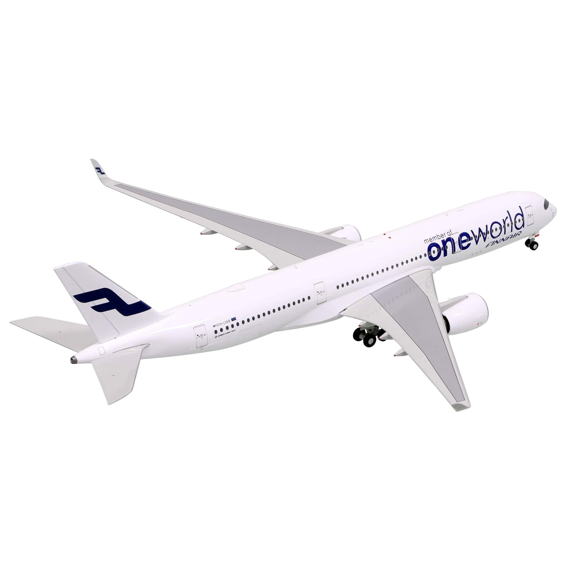 A350-941 Oneworld (Finnair) OH-LWB flaps down - metal 1/200 aircraft model