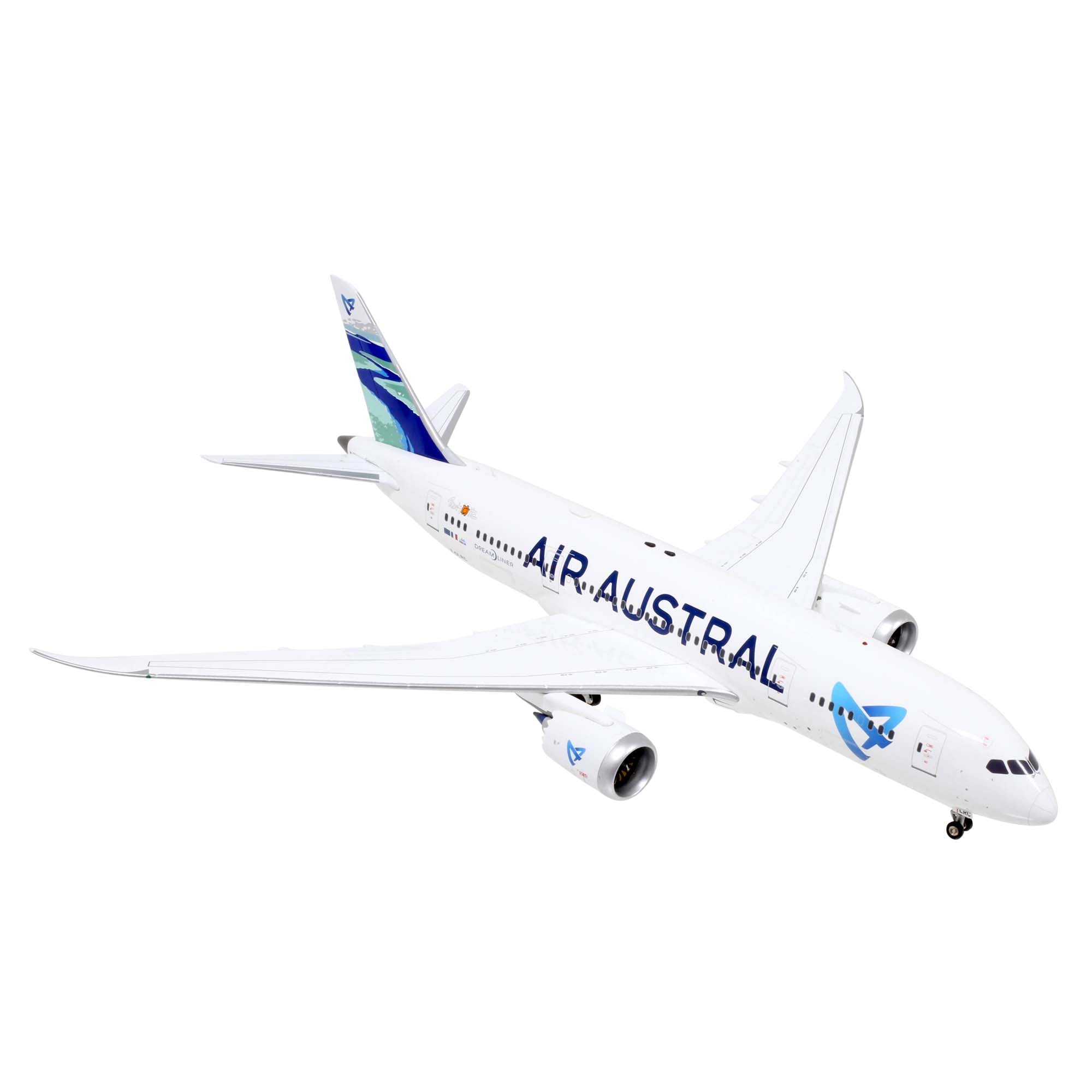 Air Austral F-OLRC B787-8 Dreamliner aircraft model with base - metal 1/200