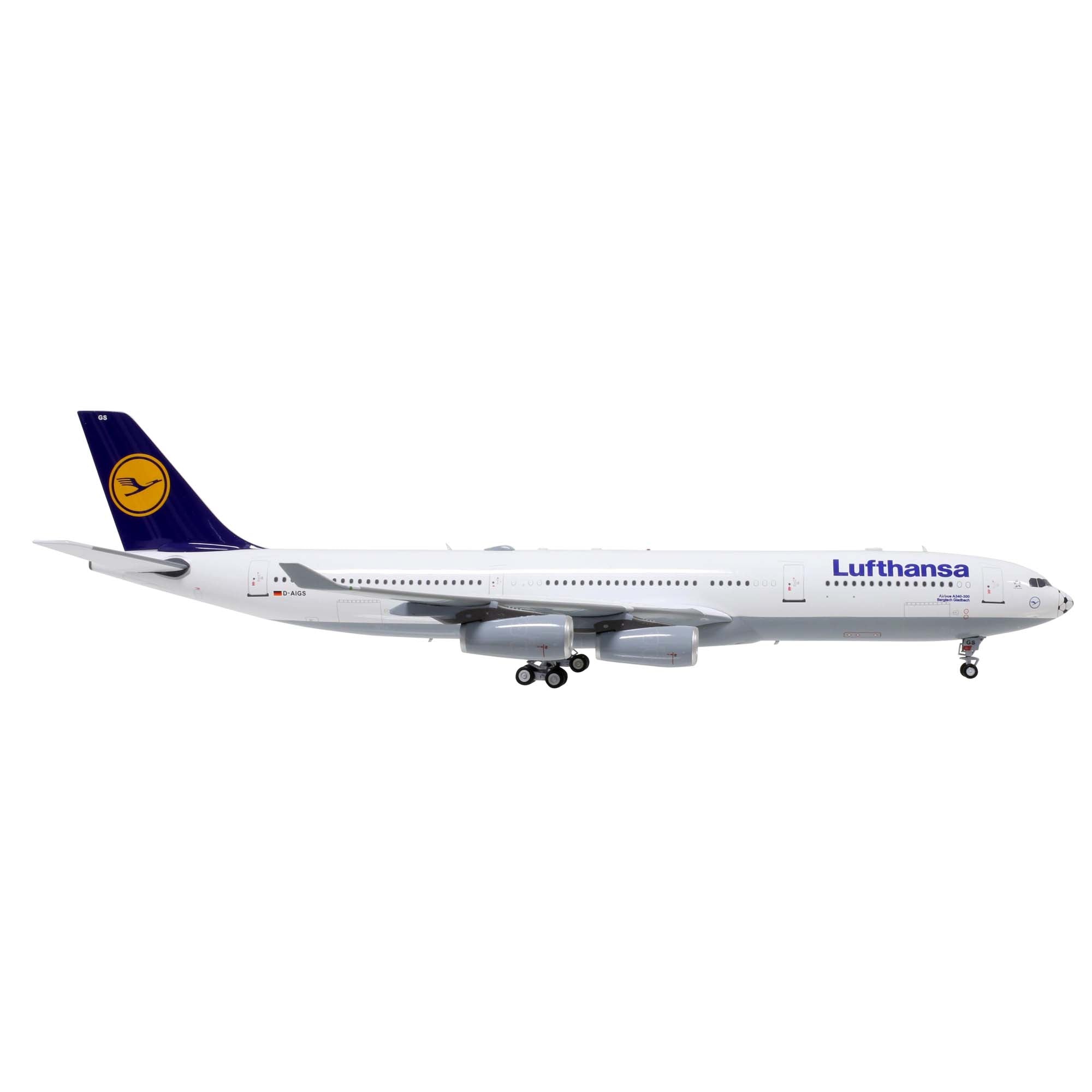 A340-300 Lufthansa D-AIGS Football Nose - metal 1/200 model airplane