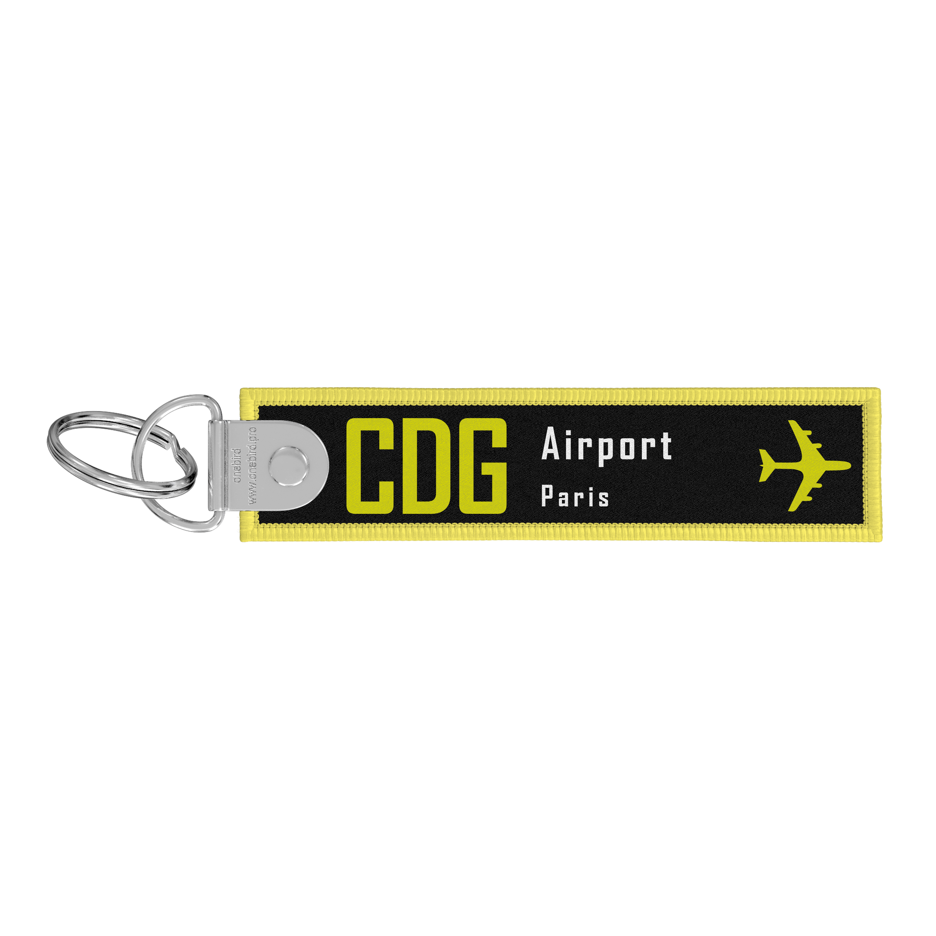Porte-clés flamme - Remove before flight - Airport code IATA - CDG - Paris Roissy