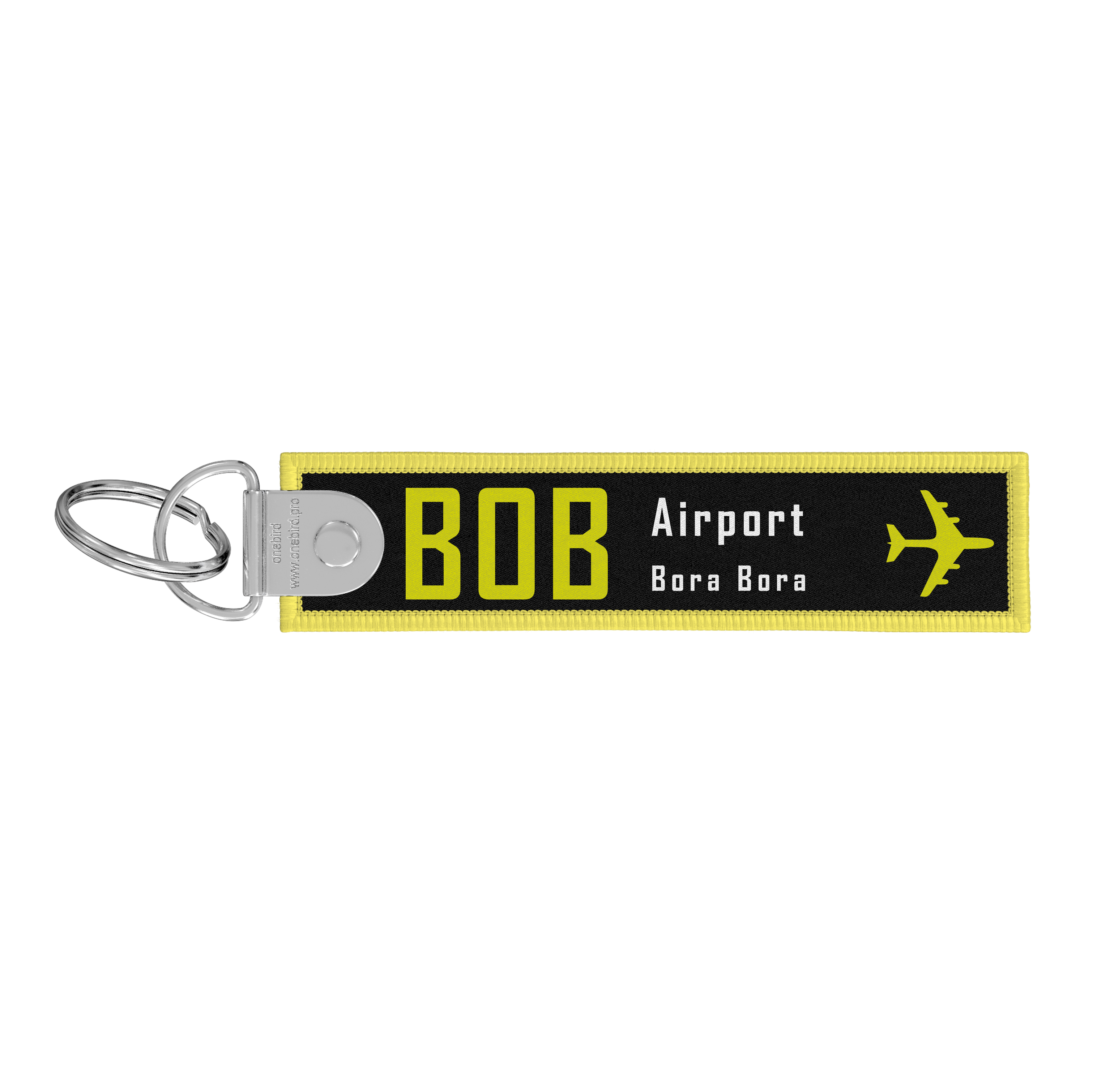 Flame key ring - Remove before flight - Airport code IATA - BOB - Bora Bora