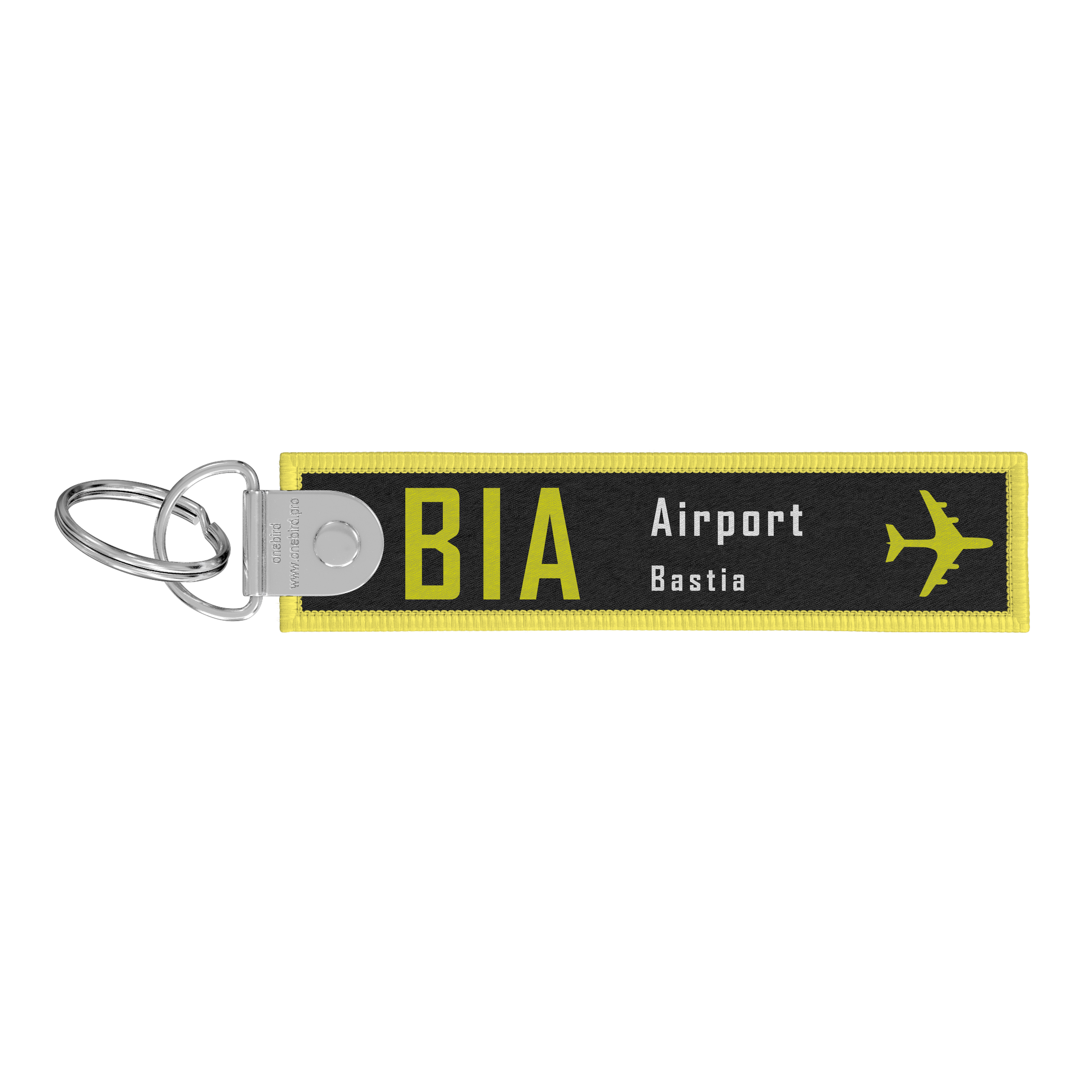 Flame key ring - Remove before flight - Airport code IATA - BIA - Bastia