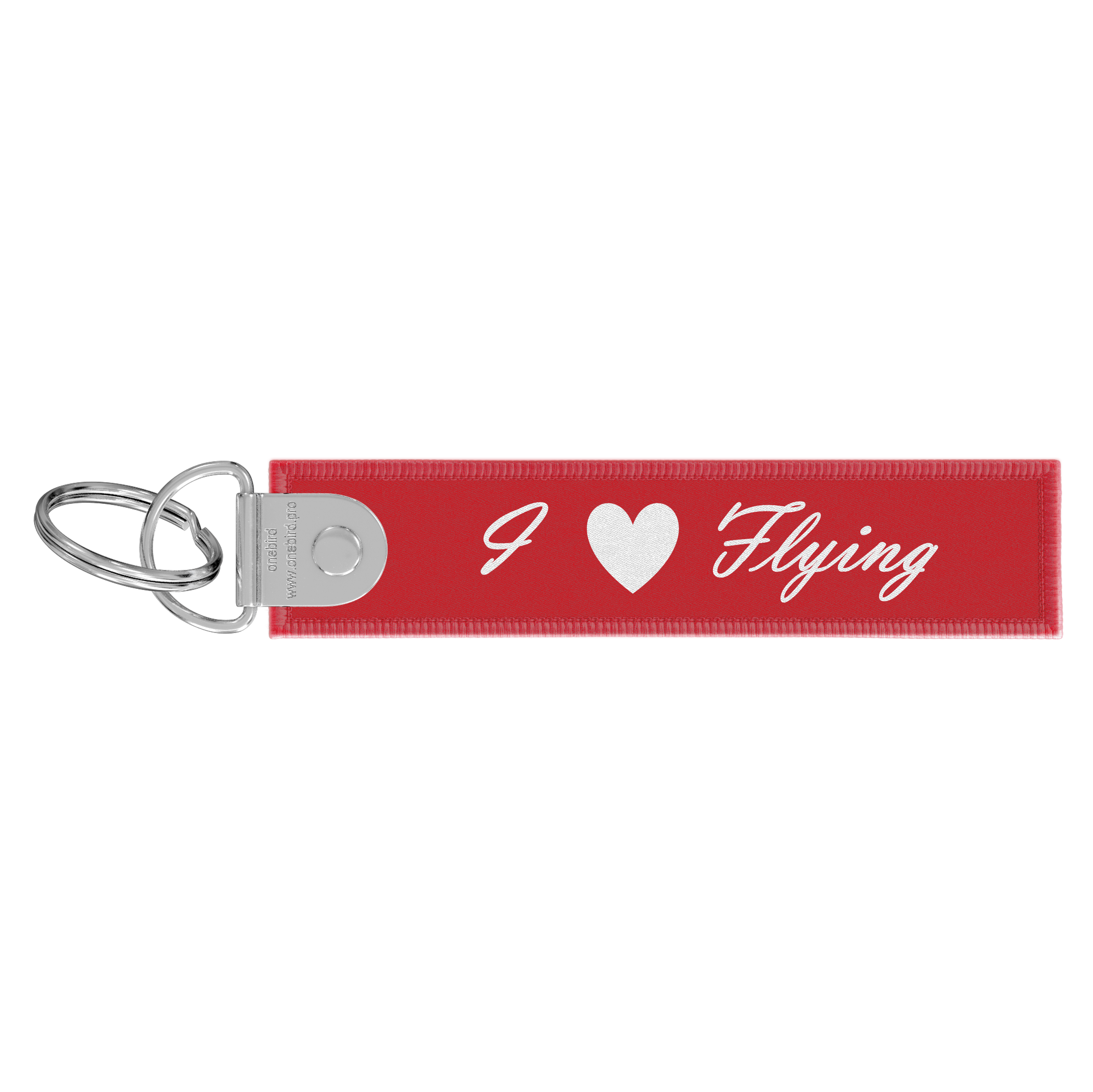 Flame key ring - Born to fly - I love flying