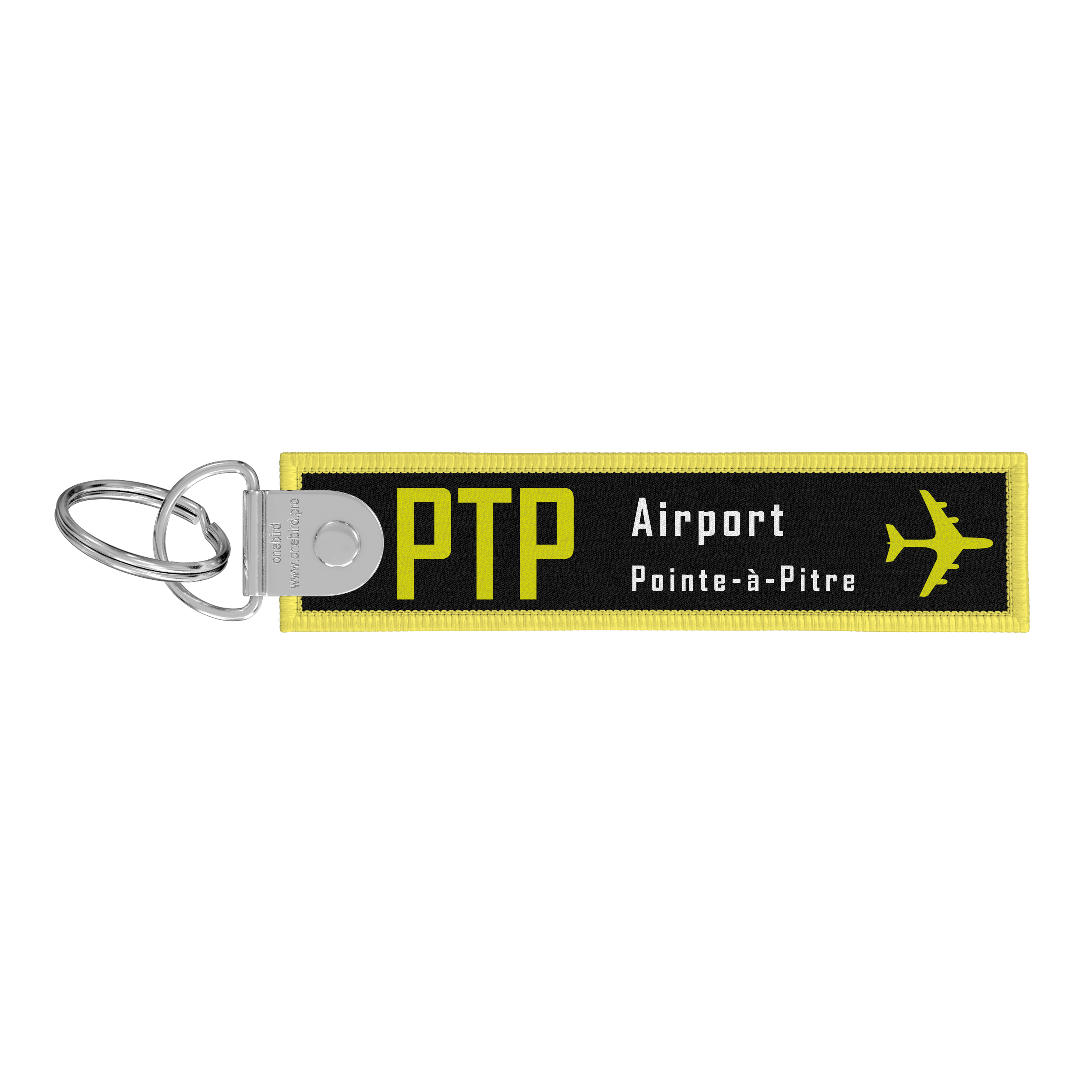 Porte-clés flamme - Remove before flight - Airport code IATA - PTP - Pointe-à-Pitre
