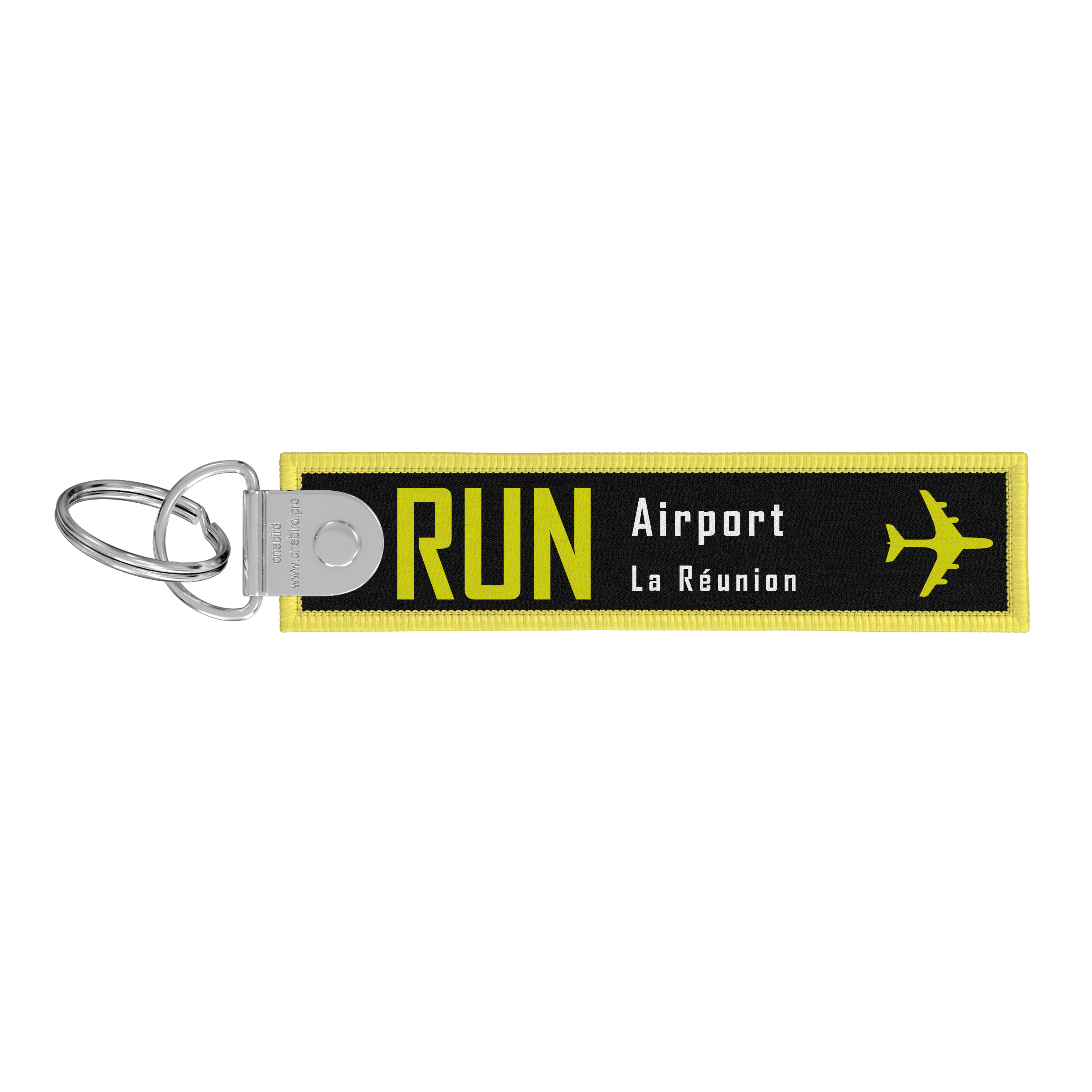 Porte-clés flamme - Remove before flight - Airport code IATA - RUN - La Réunion