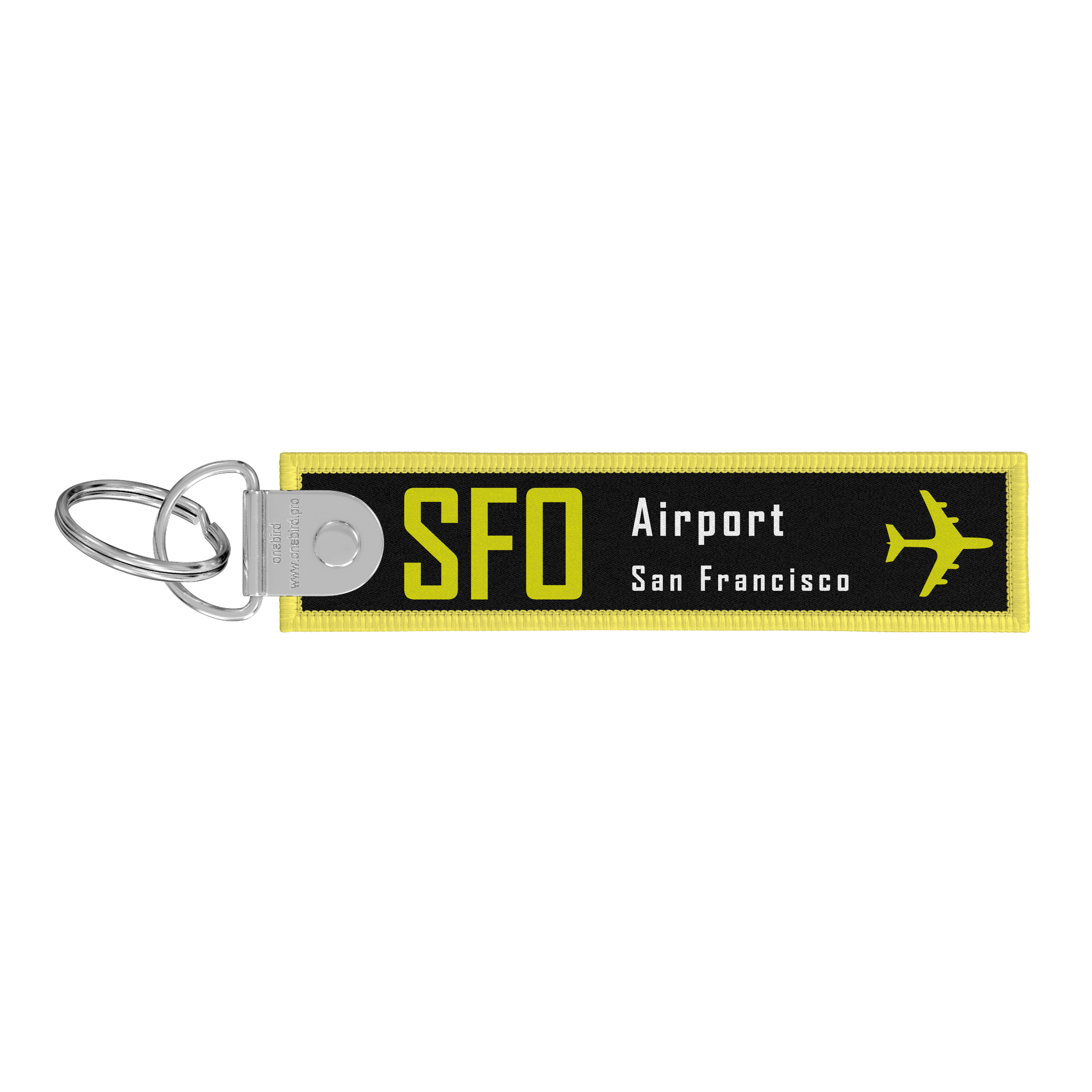 Porte-clés flamme - Remove before flight - Airport code IATA - SFO - San Francisco
