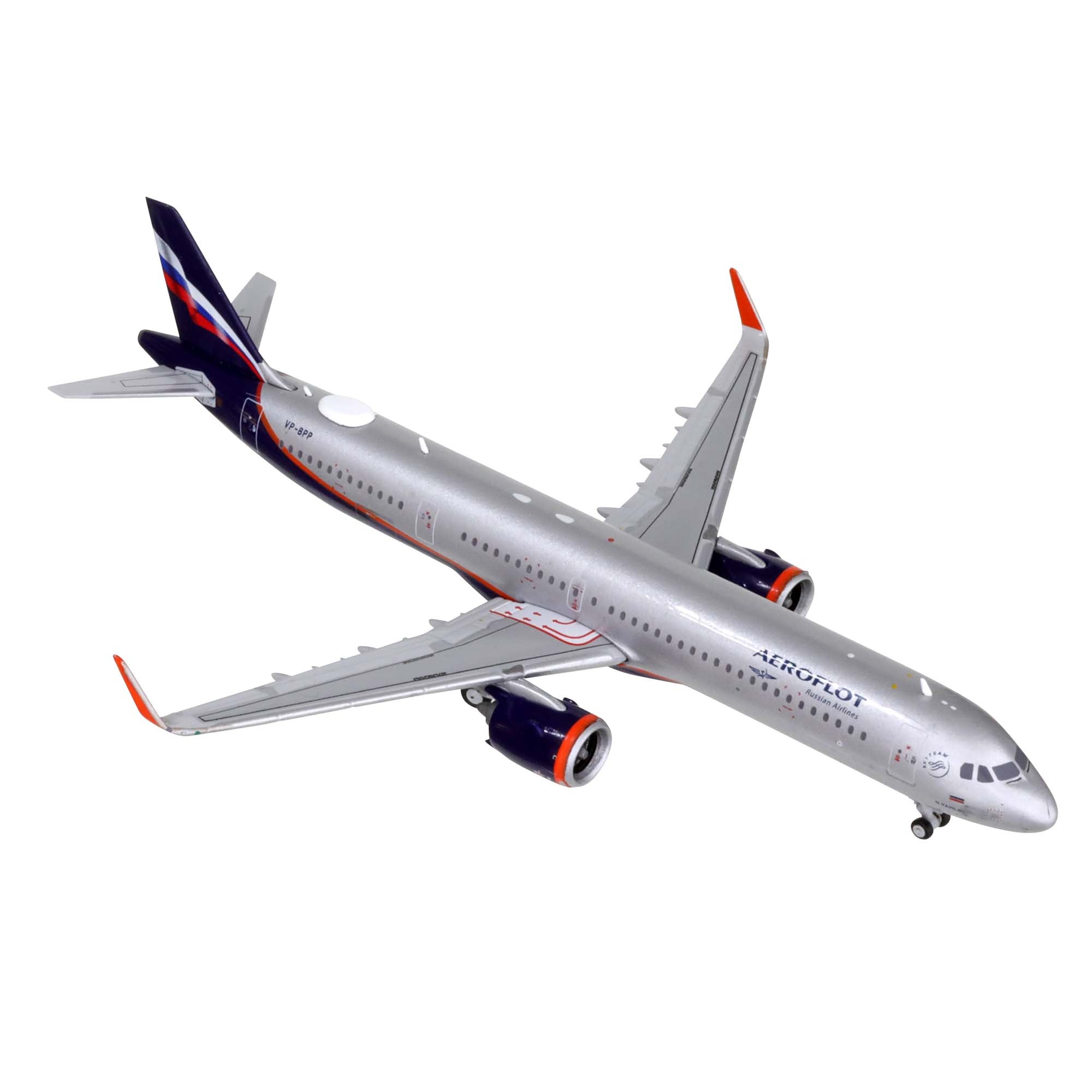 Maquette avion A321neo Aeoroflot VP-BPP - métal 1/400e