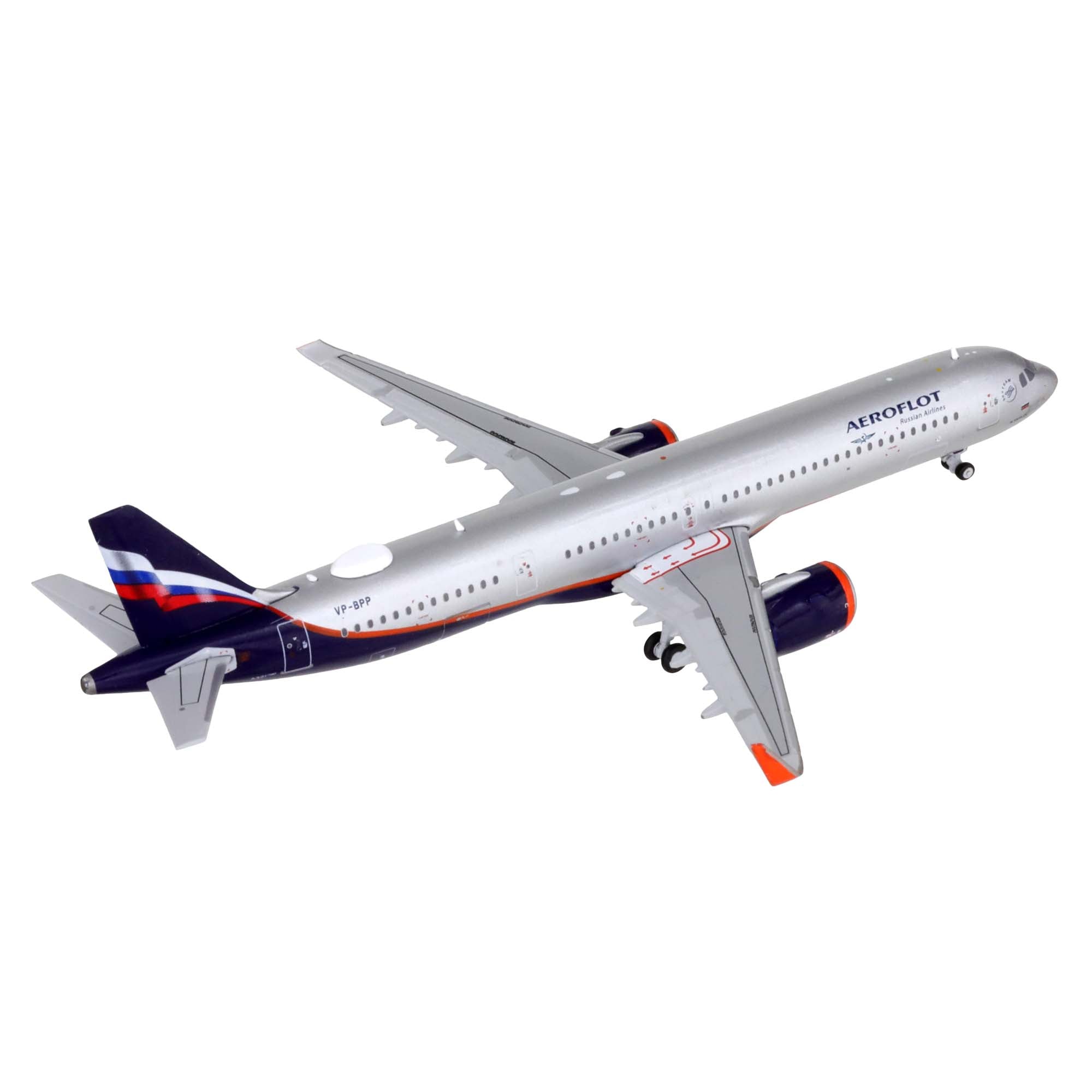 Maquette avion A321neo Aeoroflot VP-BPP - métal 1/400e