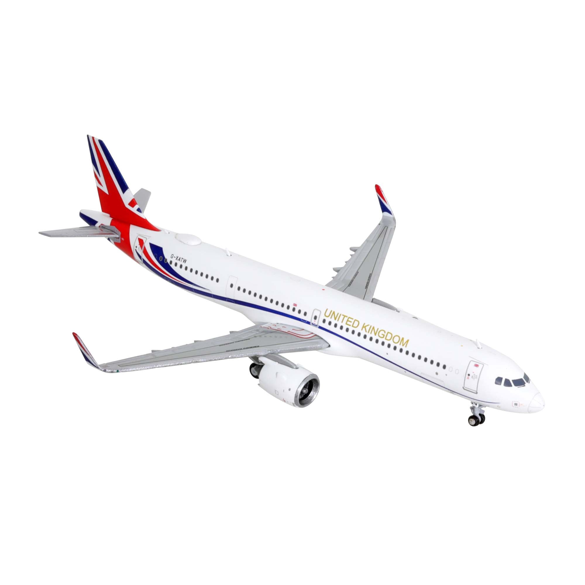Maquette avion A321neo Royal Air Force G-XATW - métal 1/400e
