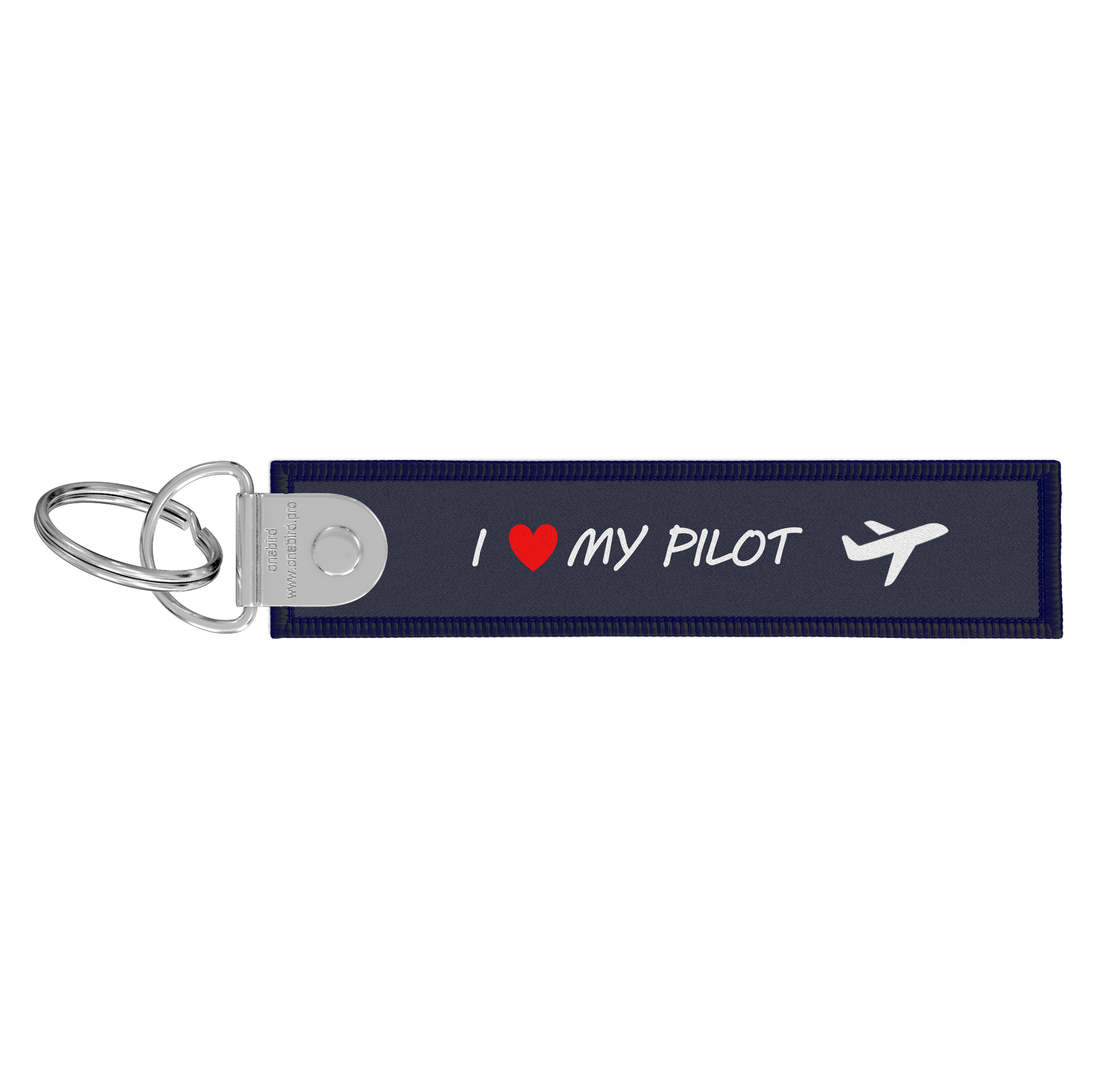 Flame key ring - Kiss before flight - I love my pilot