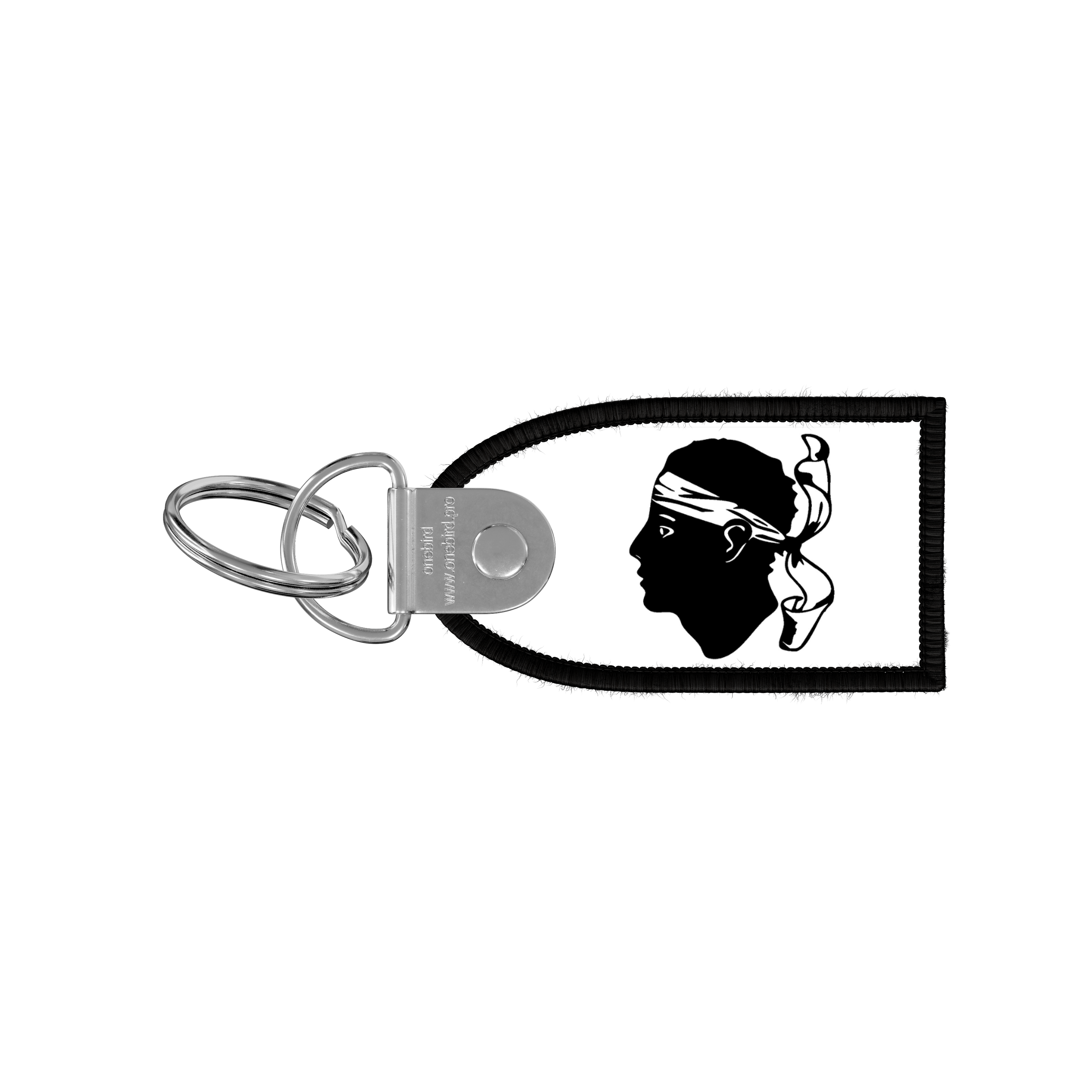 Flame key ring - Flag - Corsica