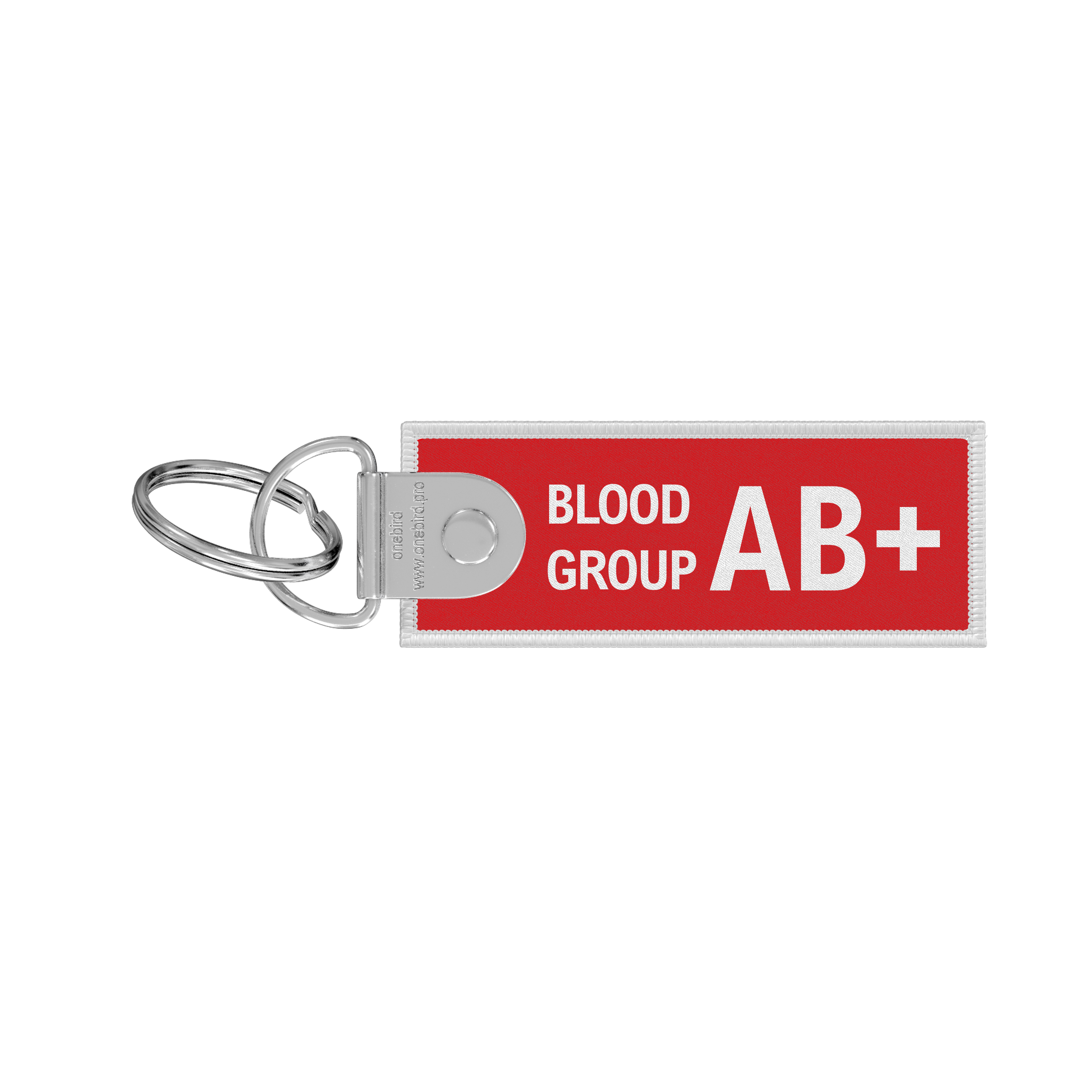 Flame keyring - Blood group - AB+