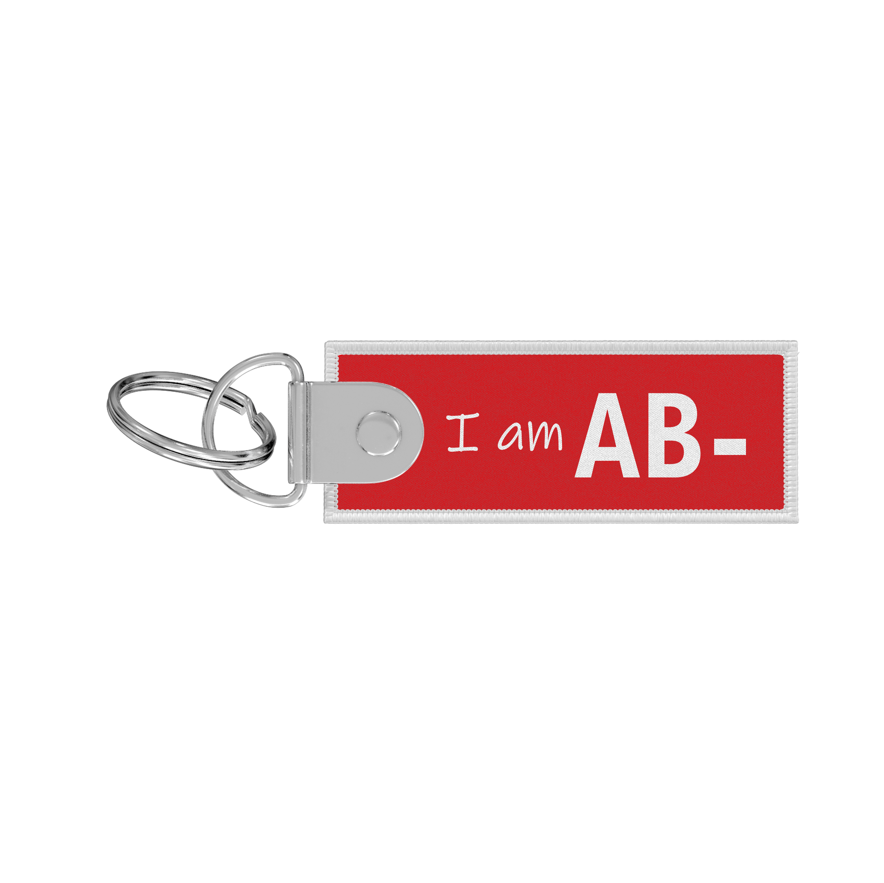 Flame key ring - Blood group - AB-