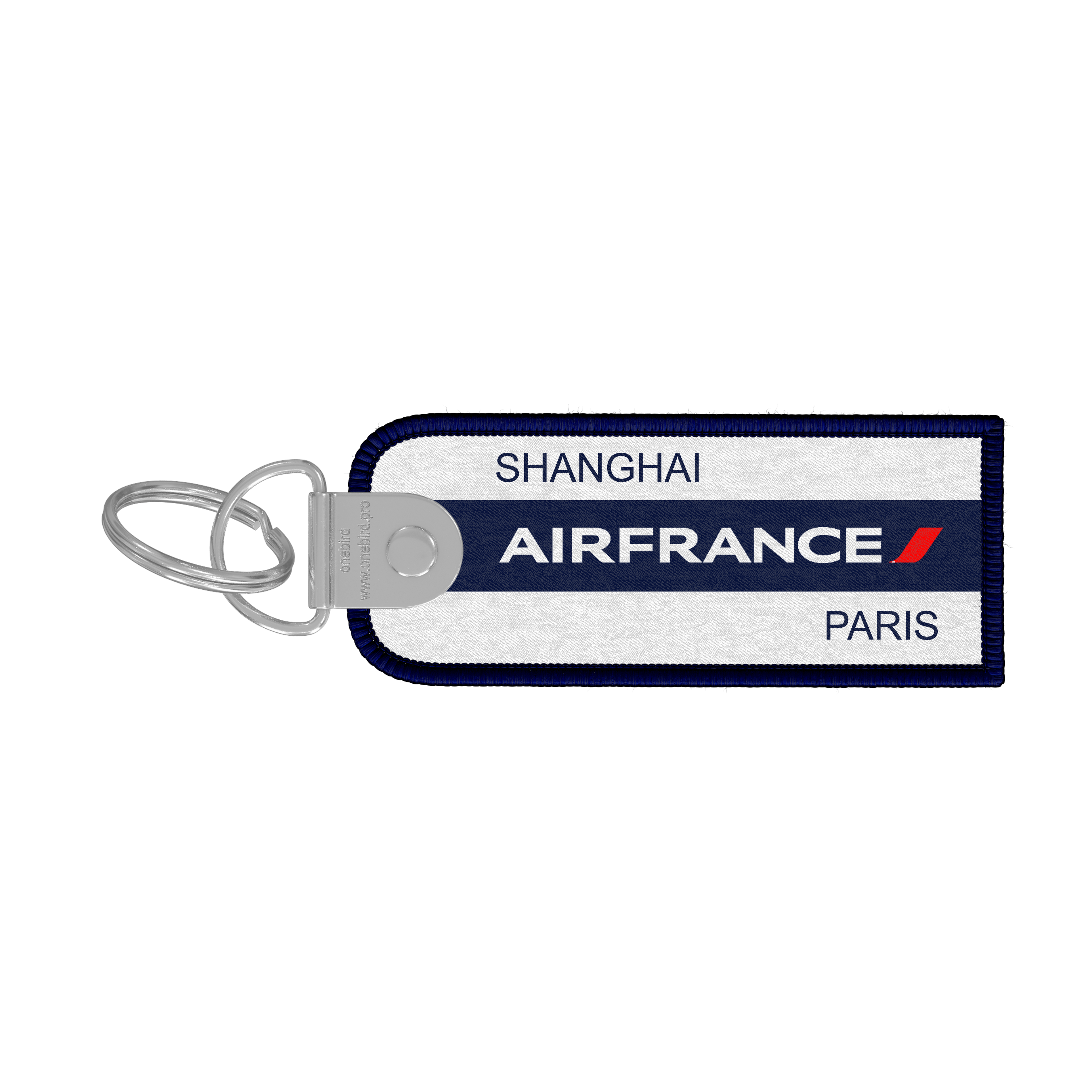 Porte-clés flamme - Air France - Destination CDG Paris - PVG - Shanghai