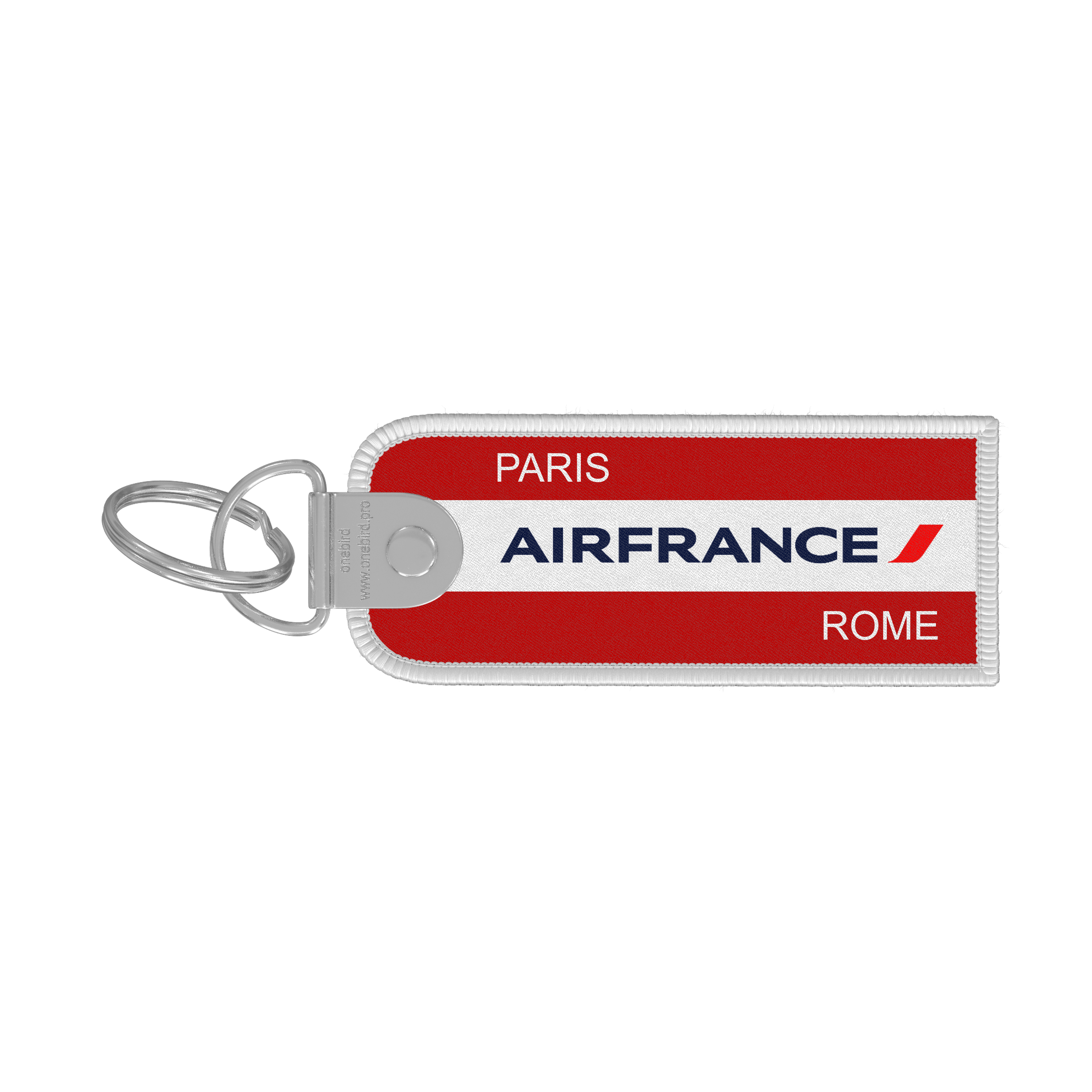 Porte-clés flamme - Air France - Destination CDG Paris - FCO - Rome