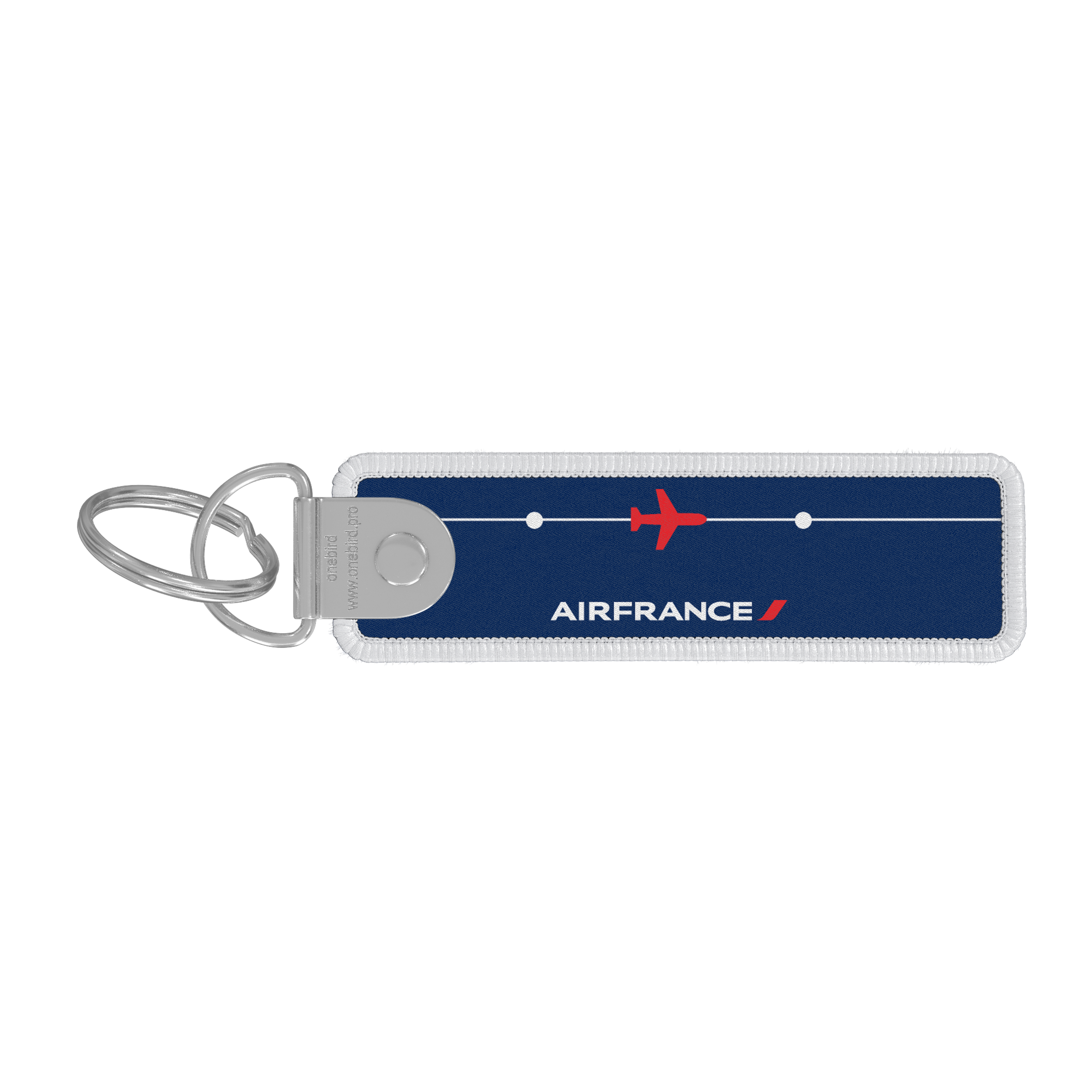 Porte-clés Air France - flamme tricolore - bleu