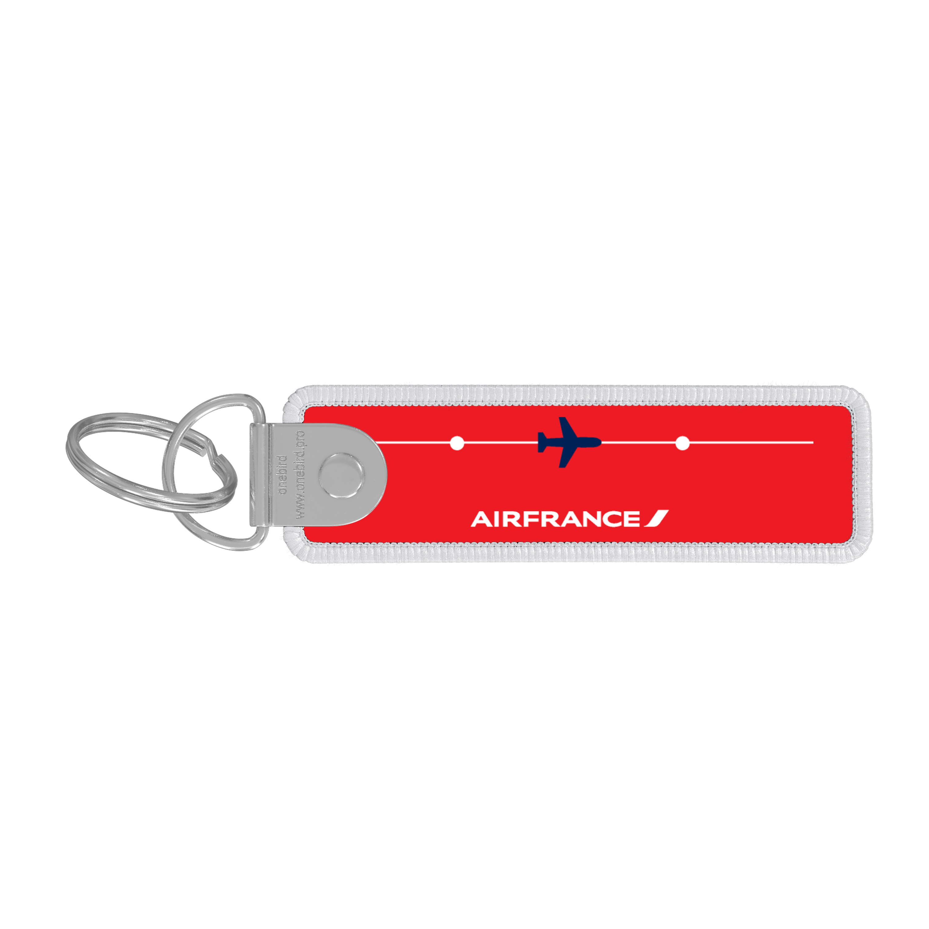 Porte-clés Air France - flamme tricolore - rouge