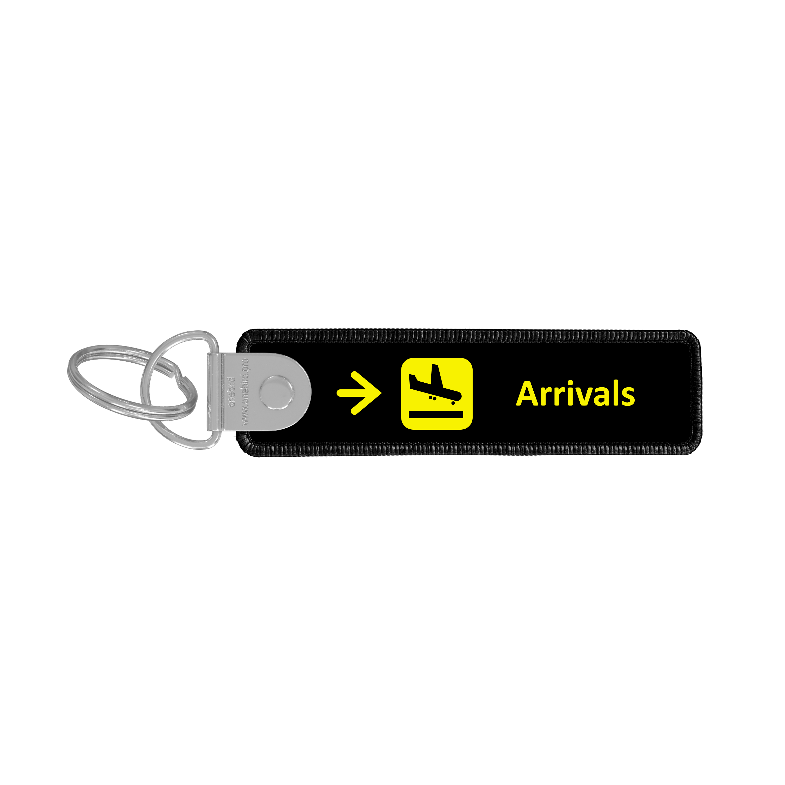 Flame key ring - Airport sign - Arrivals