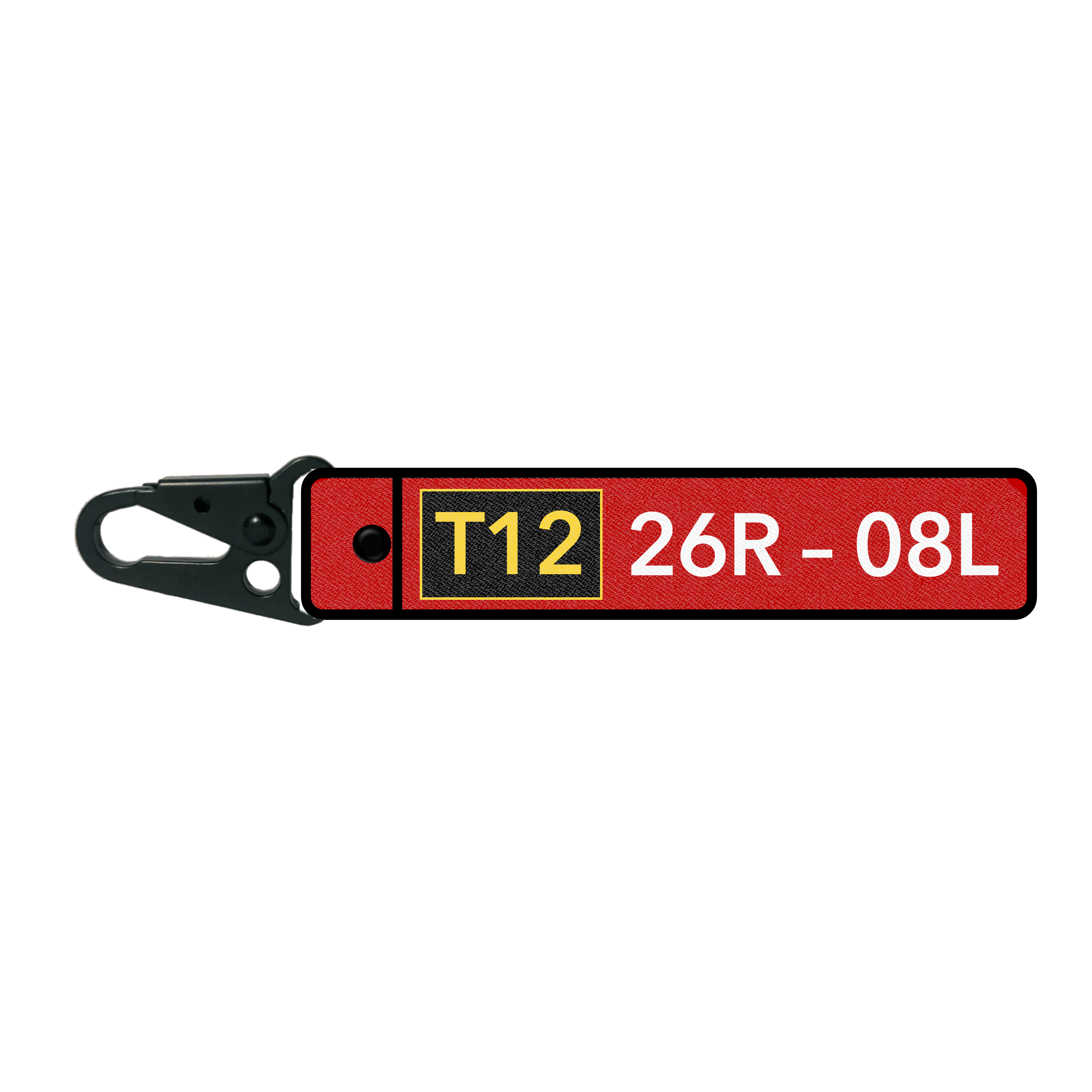 Flame key ring - Airport sign - Tarmac Piste T12-T9