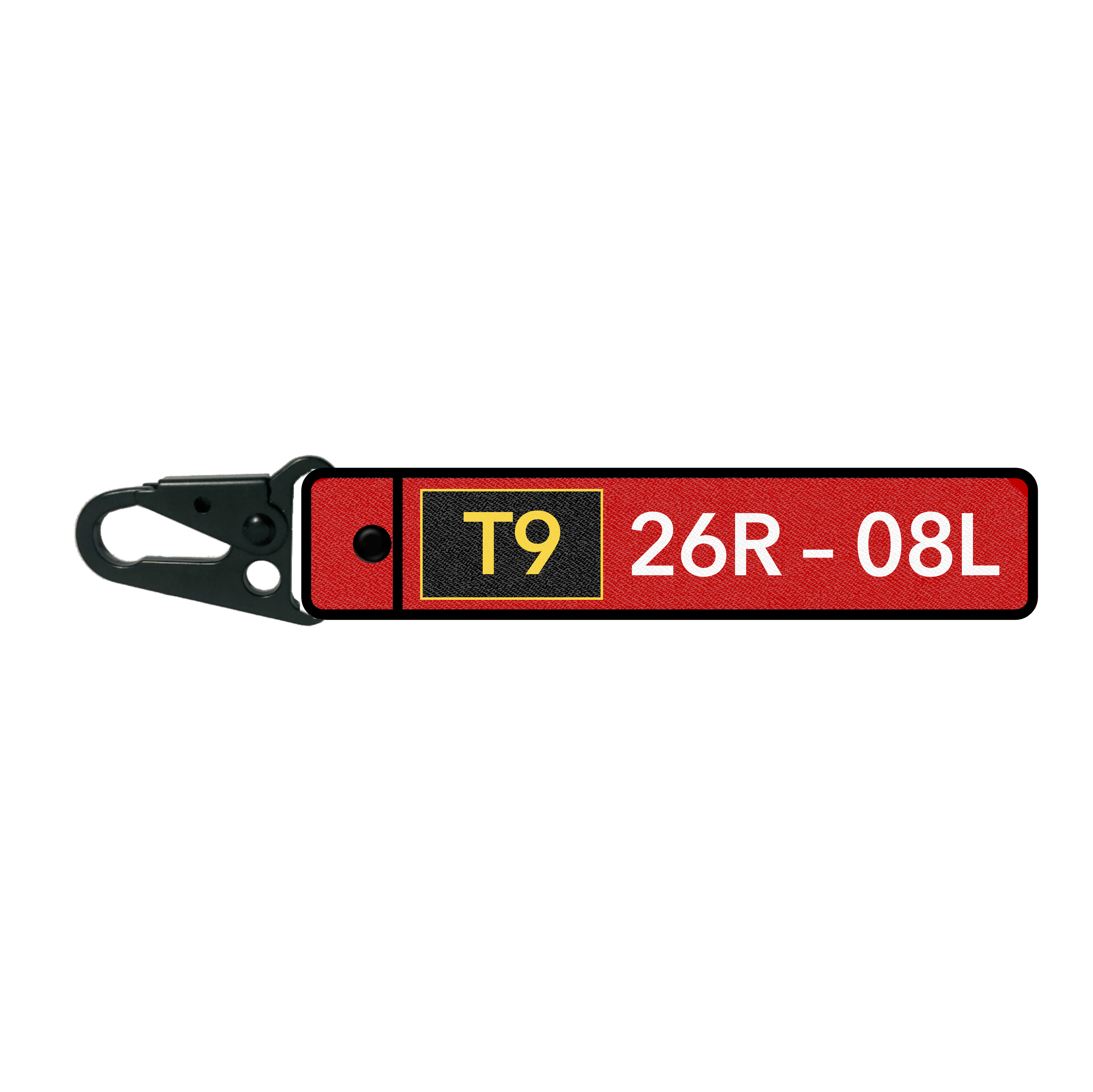Flame key ring - Airport sign - Tarmac Piste T12-T9
