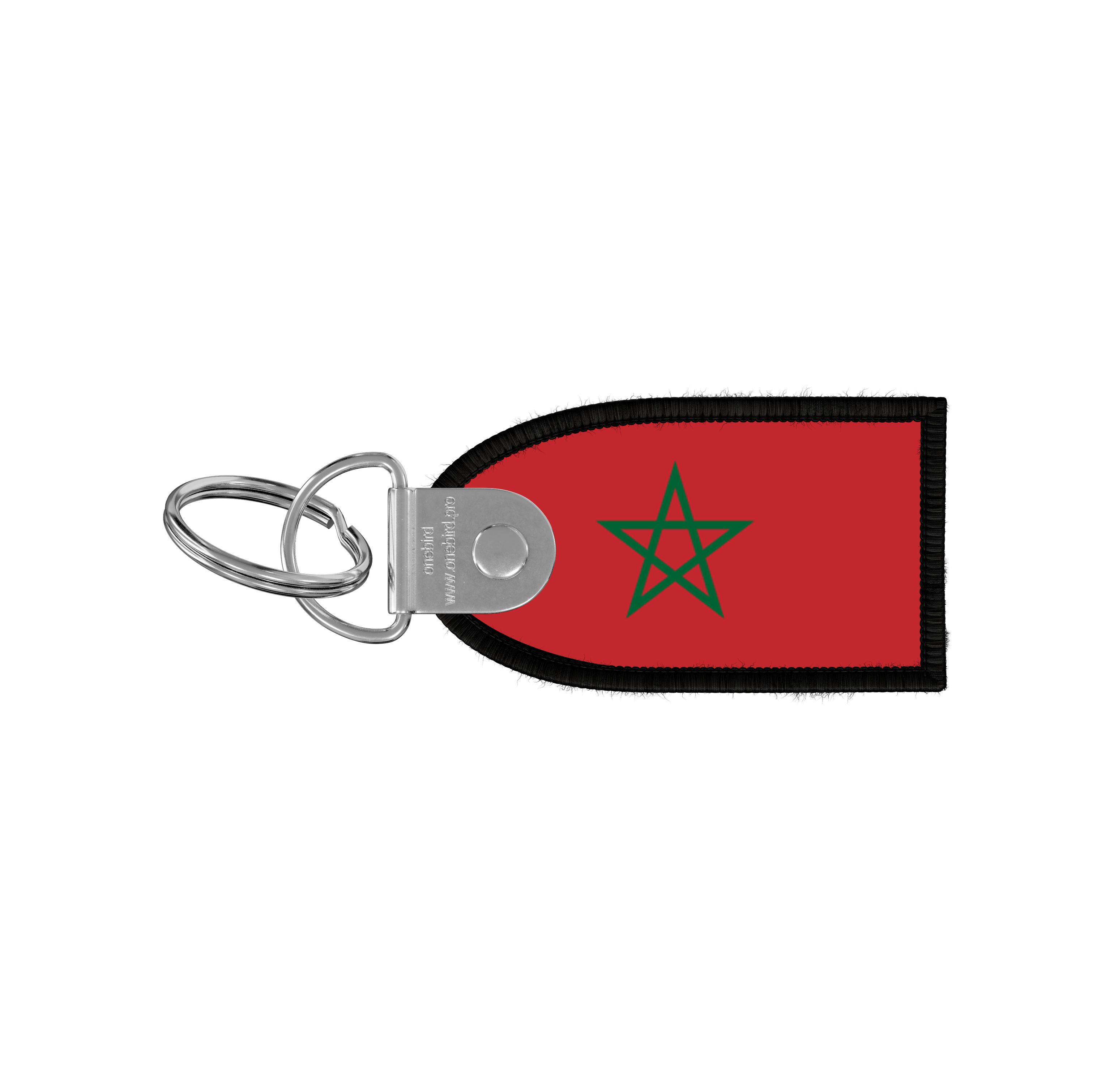 Flame key ring - Flag - Morocco