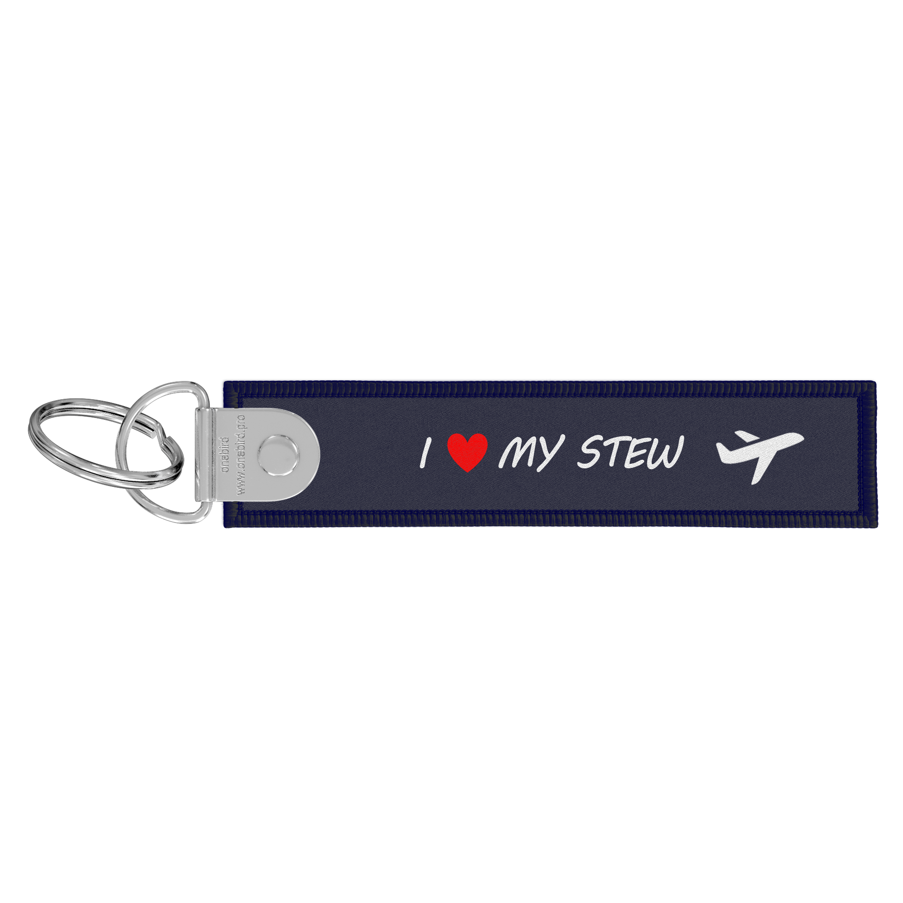 Flame key ring - Kiss before flight - I love my stew