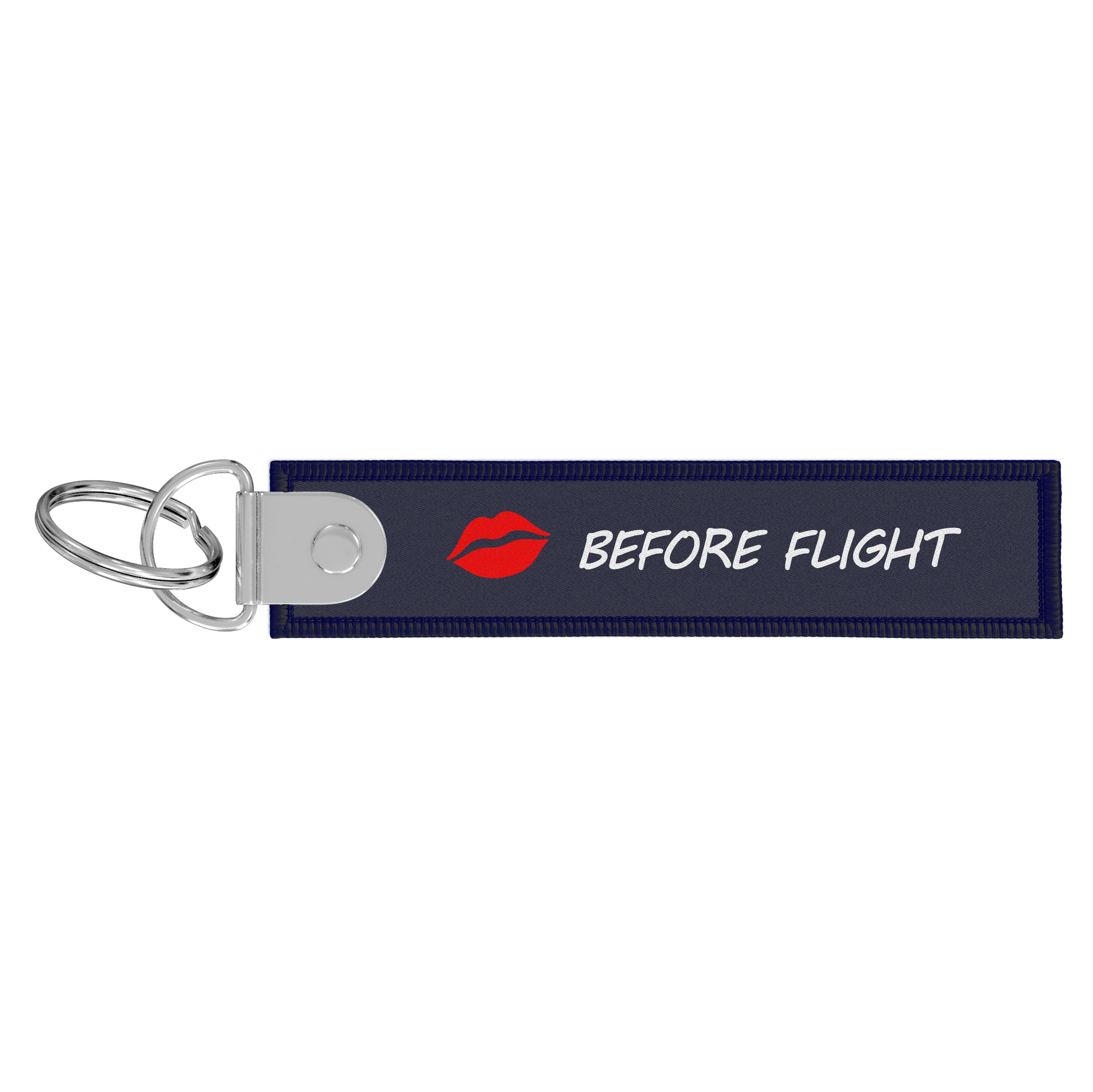 Flame key ring - Kiss before flight - I love my cabin crew