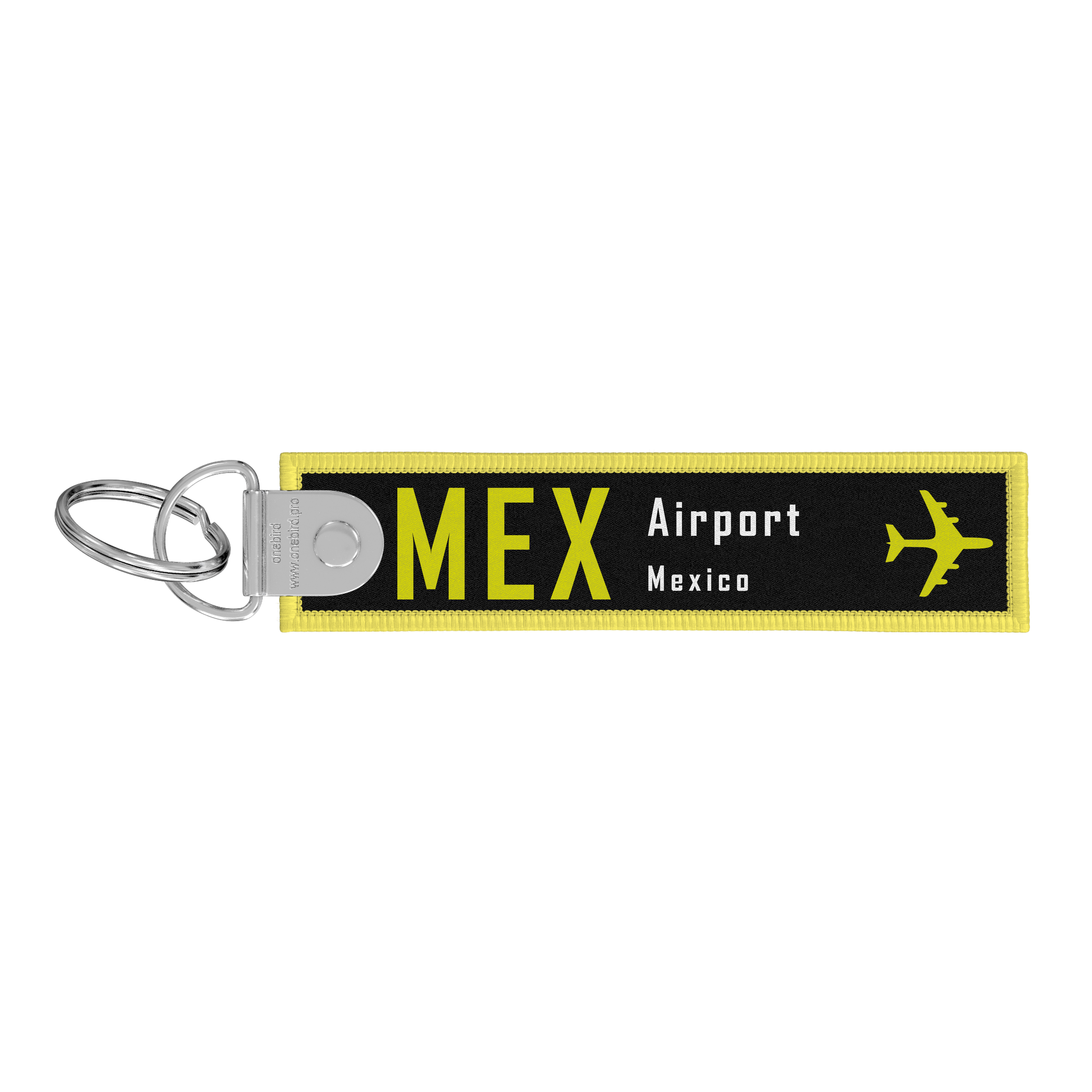 Porte-clés flamme - Remove before flight - Airport code IATA - MEX - Mexico