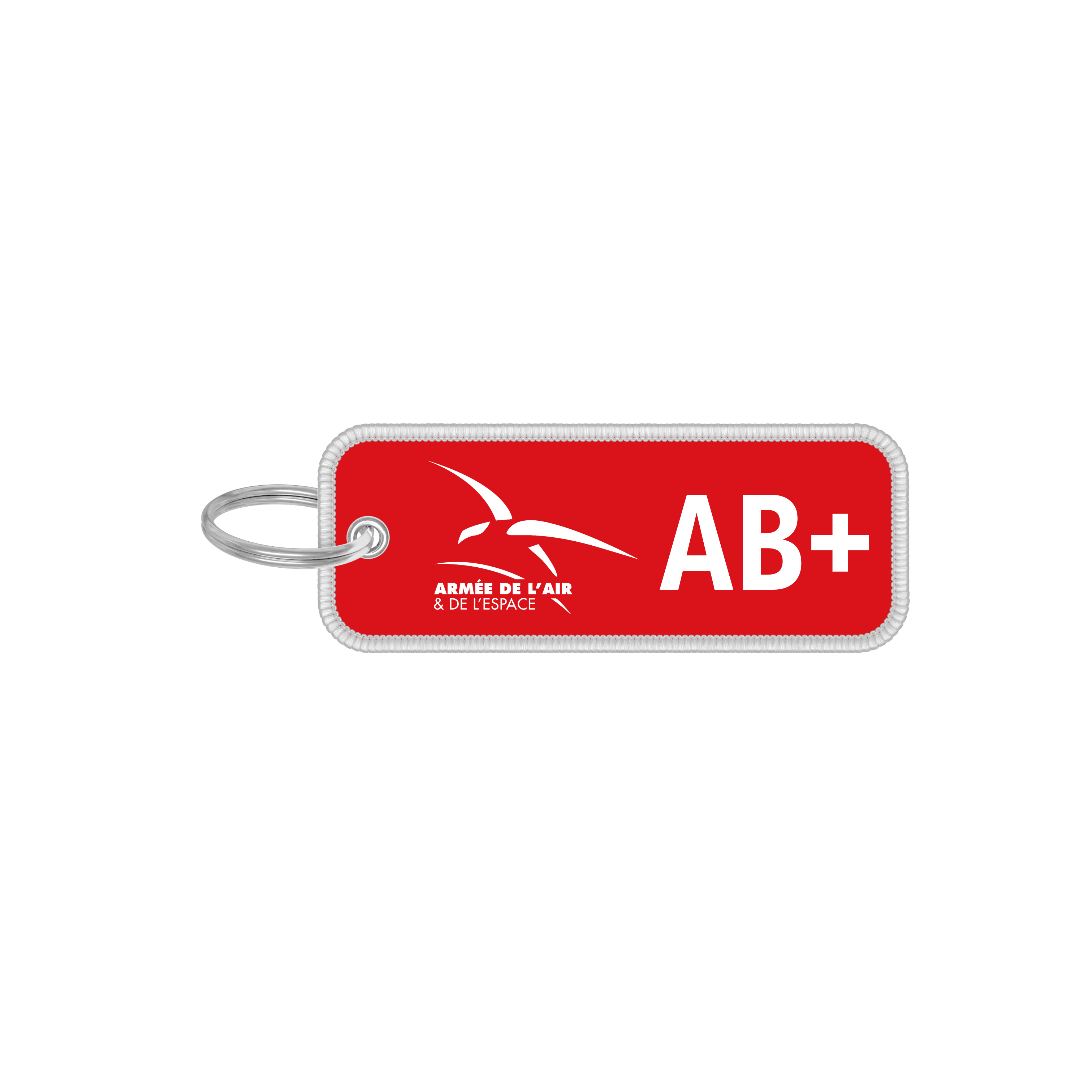 Flame key ring - Air & Space Force AAE - Blood group - AB+