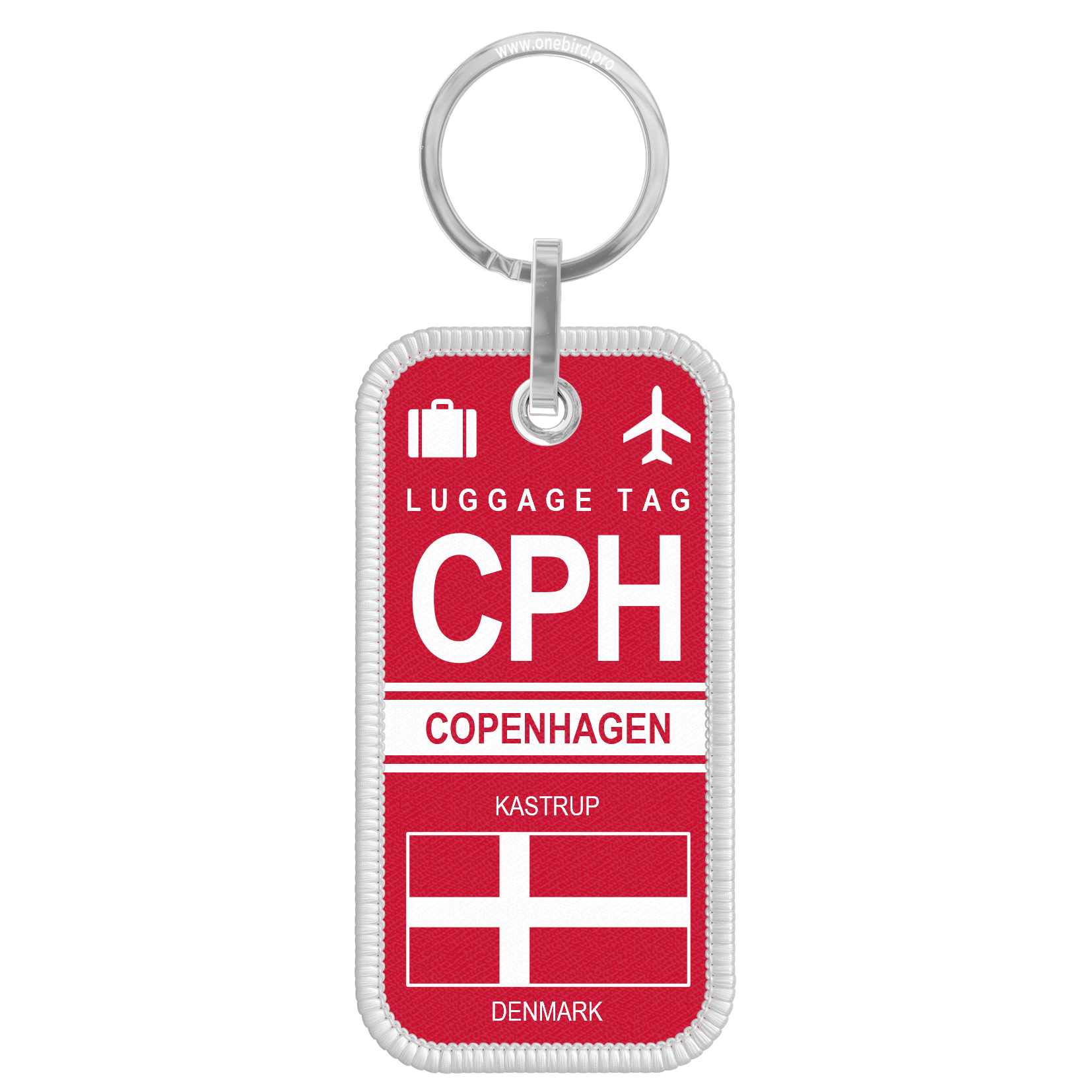 Porte-clés flamme - Airport code IATA - CPH - Copenhagen
